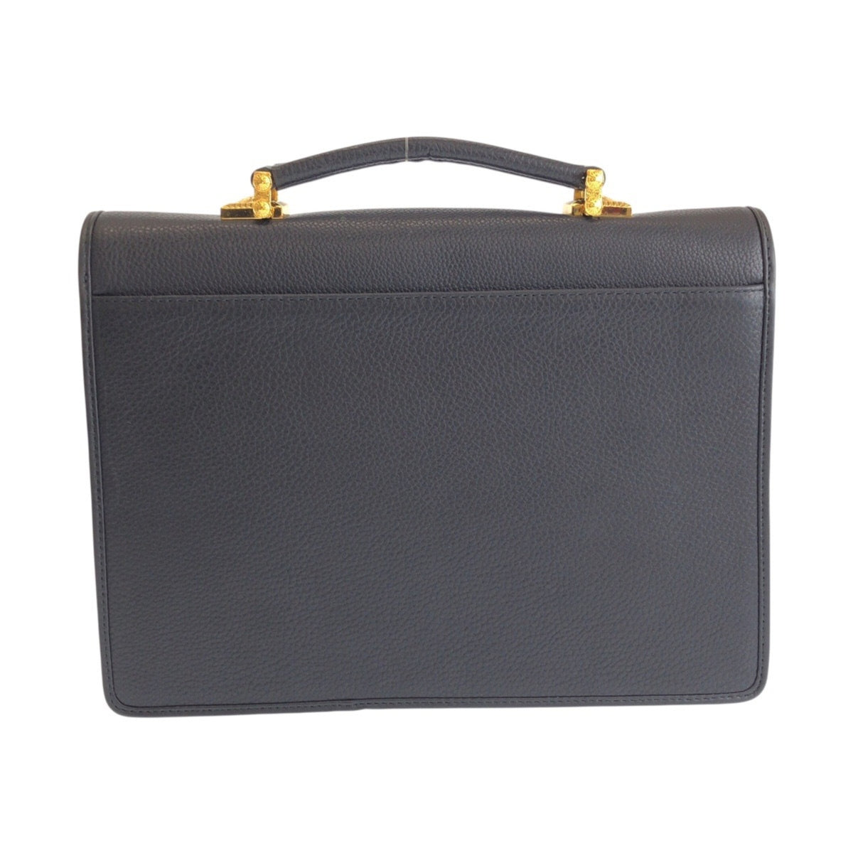 Versace Black Leather Clutch Bag (Pre-Owned)