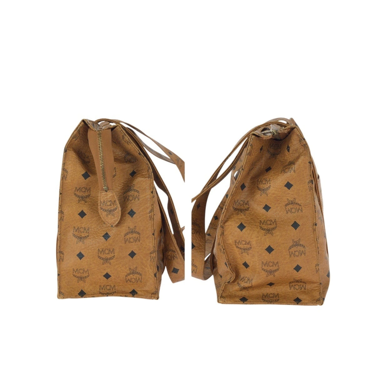 Mcm Brown Camel Pvc Shoulder Bag Tote Bag (Pre-Owned)