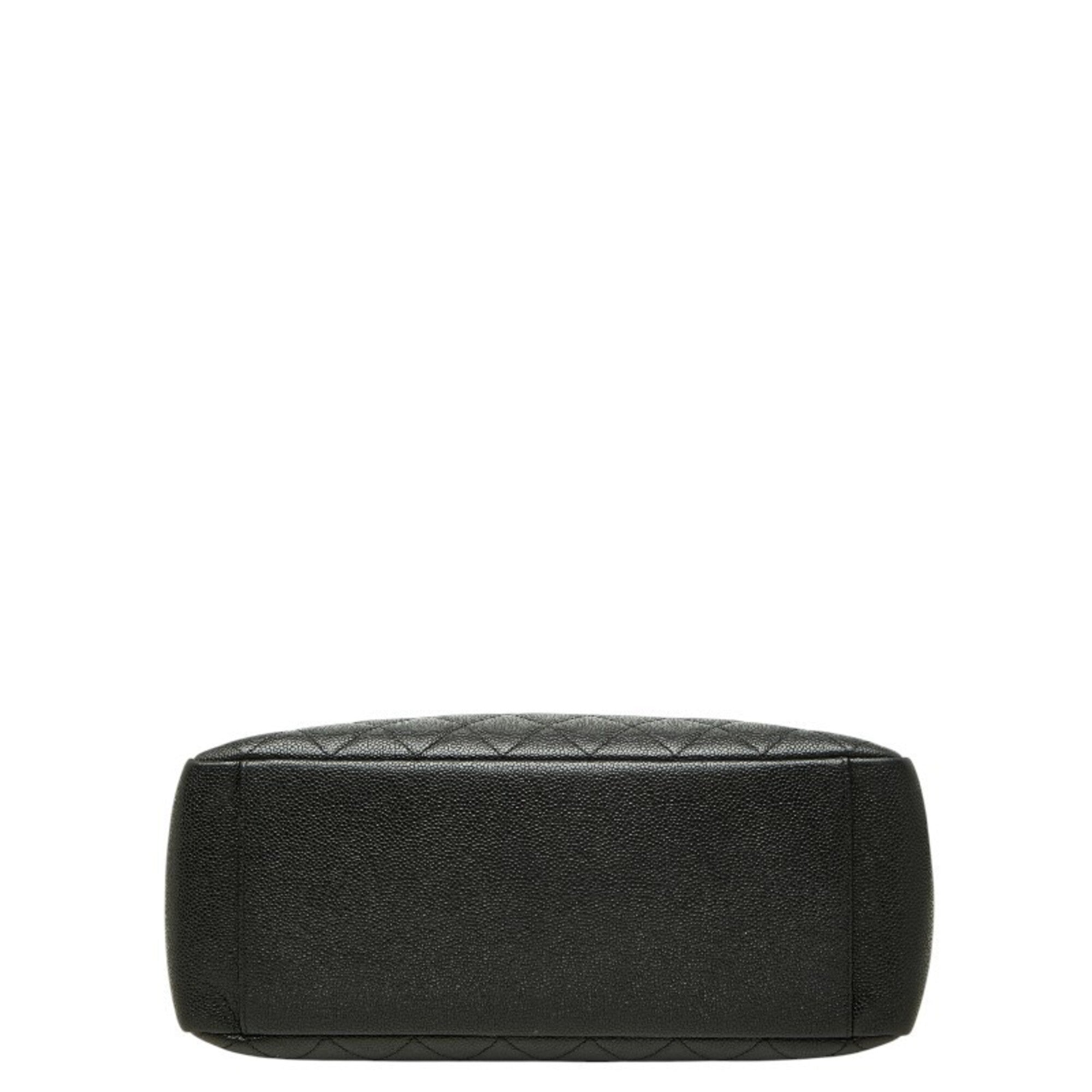 Chanel Black Grained Calfskin Shoulder Bag (Pre-Owned)