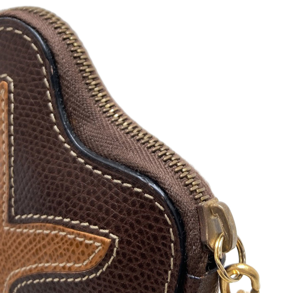 Celine Brown Leather Coin Purse/Coin Case (Pre-Owned)