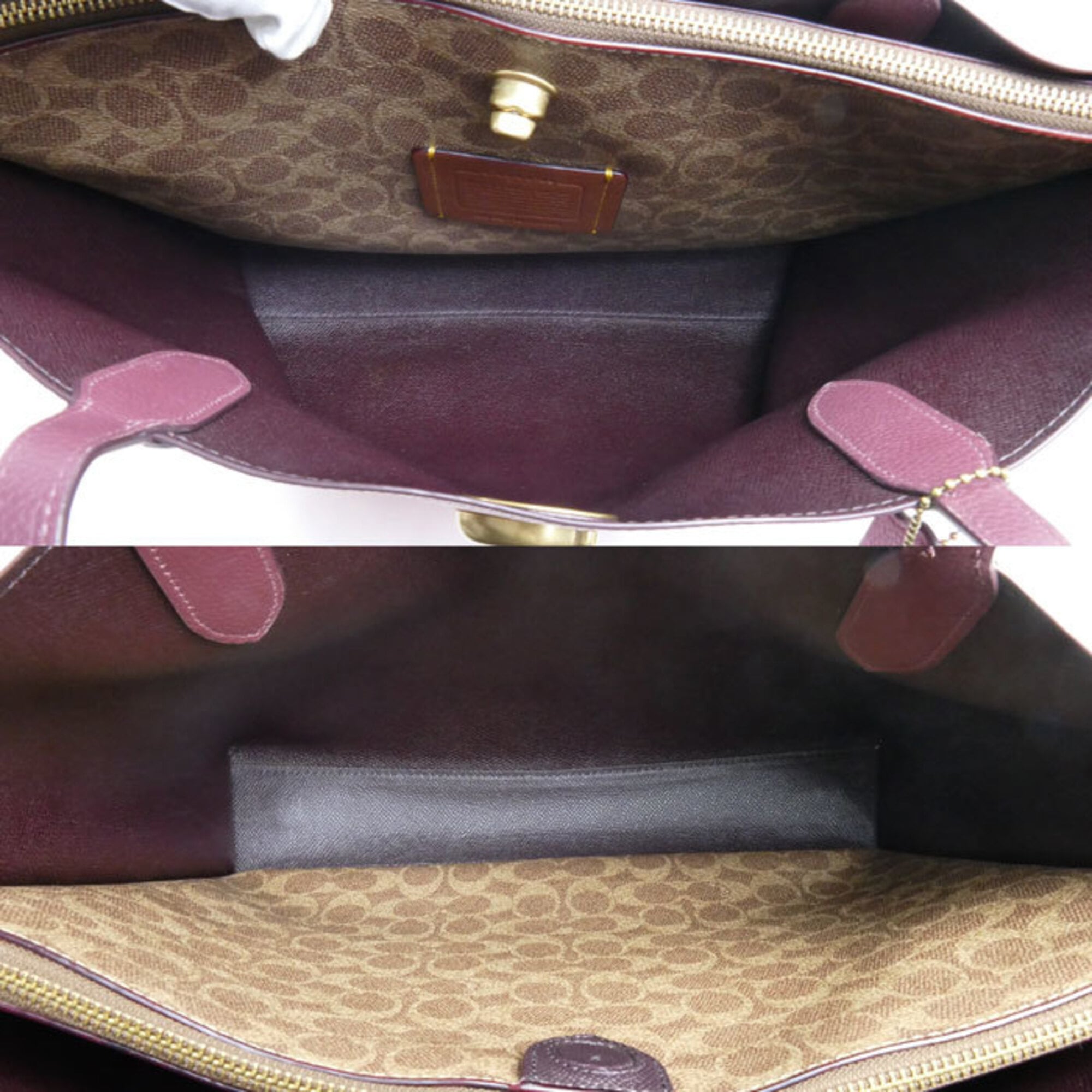 Coach Pink Leather Tote Bag (Pre-Owned)