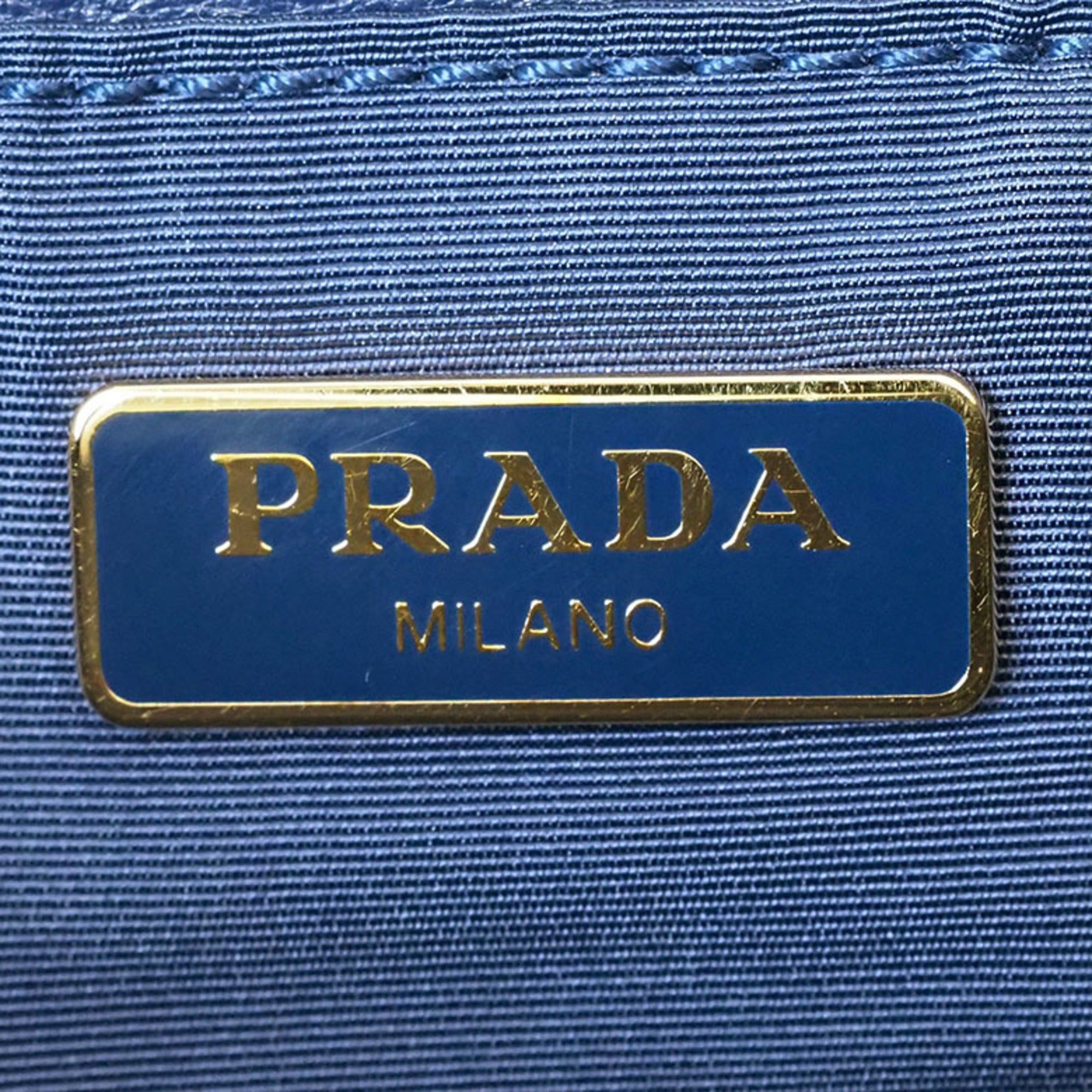 Prada Navy Nylon Shoulder Bag (Pre-Owned)
