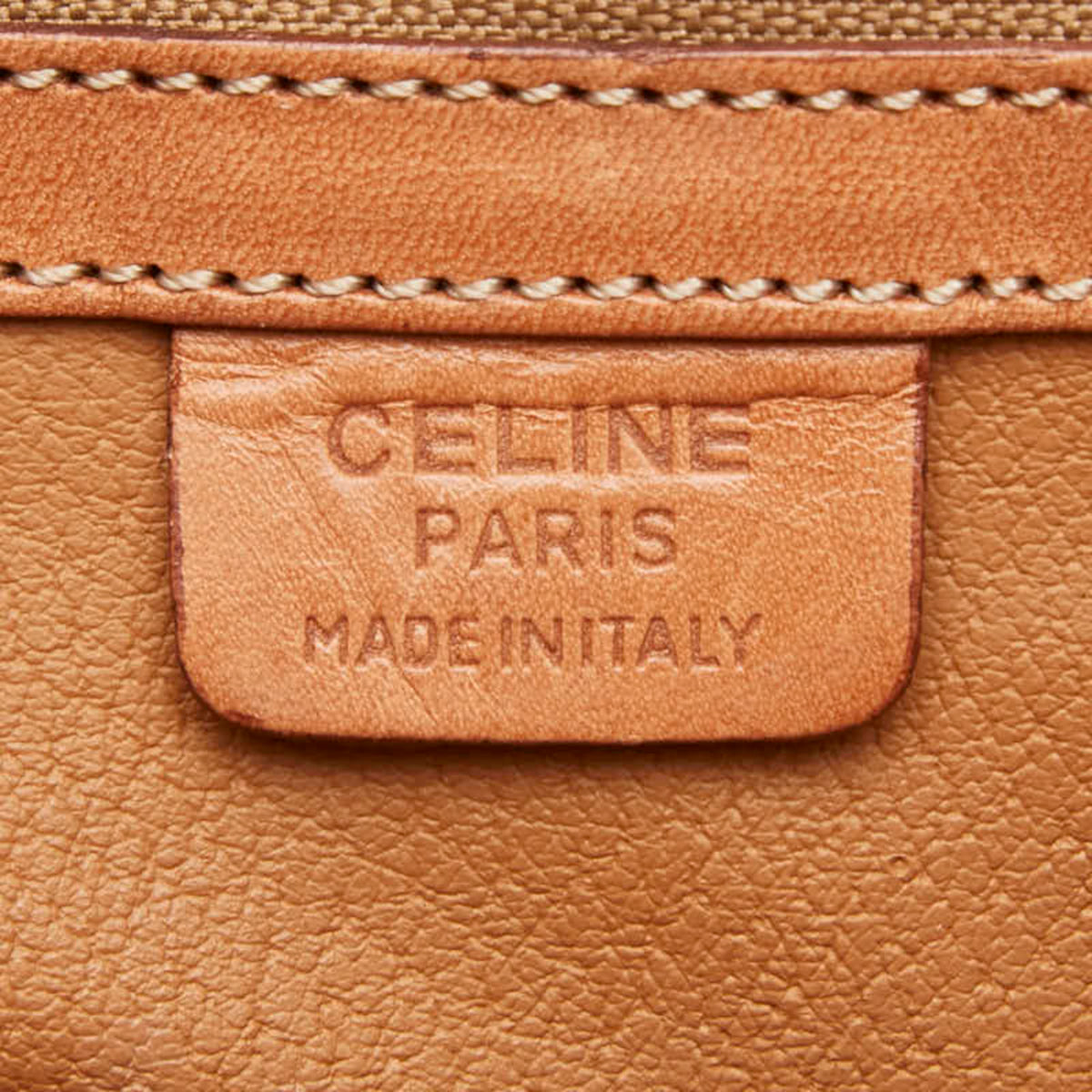 Celine Macadam Brown Pvc Leather Handbag Shoulder Bag (Pre-Owned)