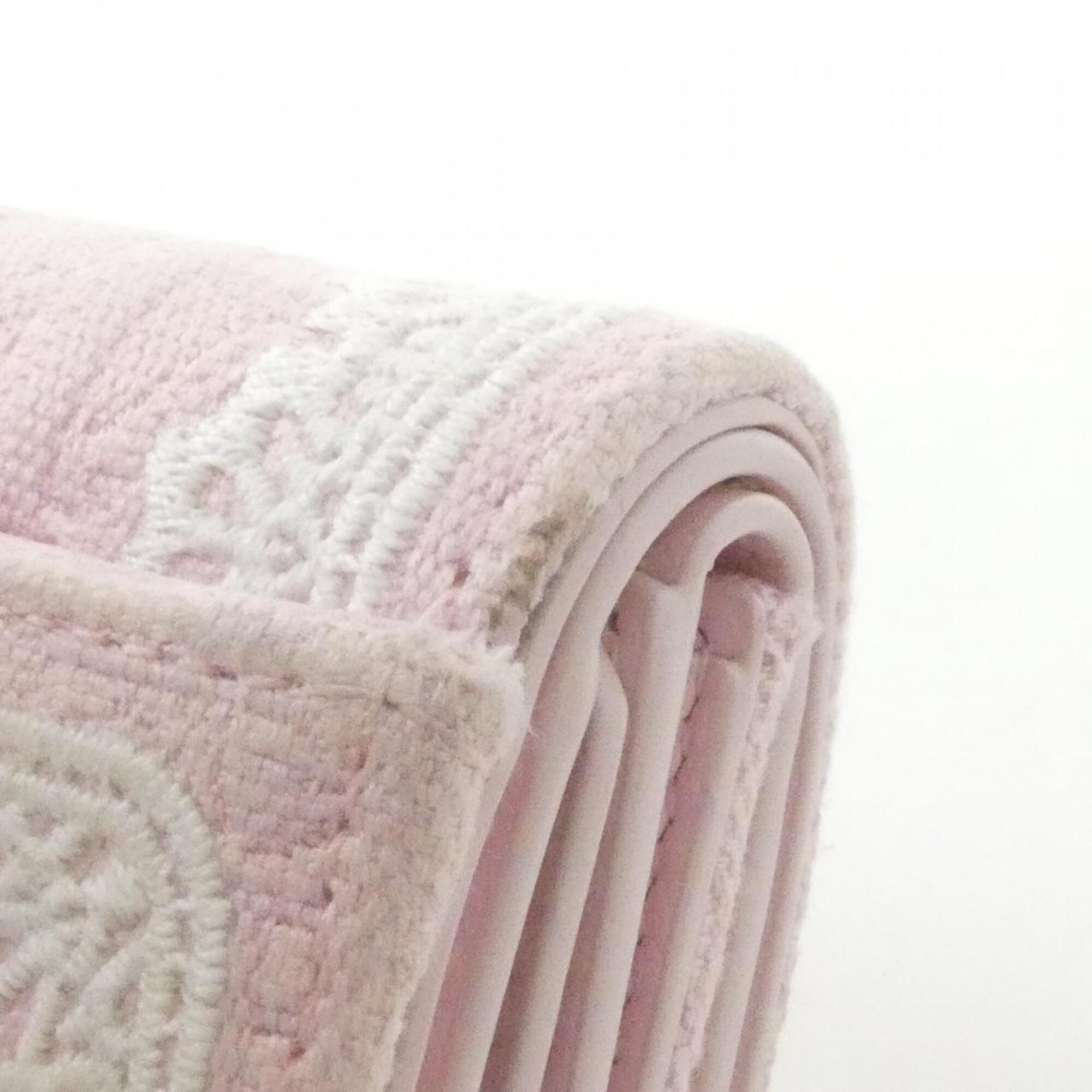 Christian Dior Pink Canvas Wallet (Tri-Fold) (Pre-Owned)