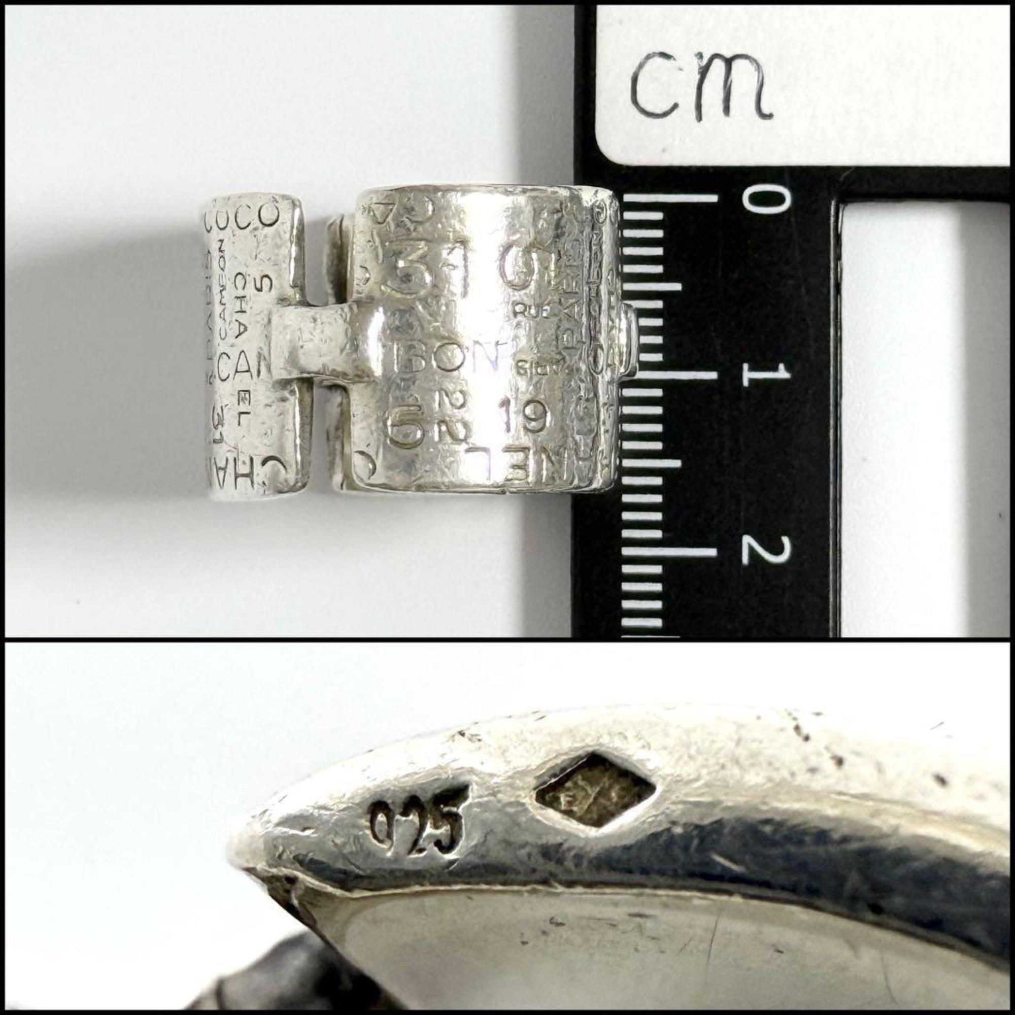 Chanel Silver 925 Band Ring (Pre-Owned)