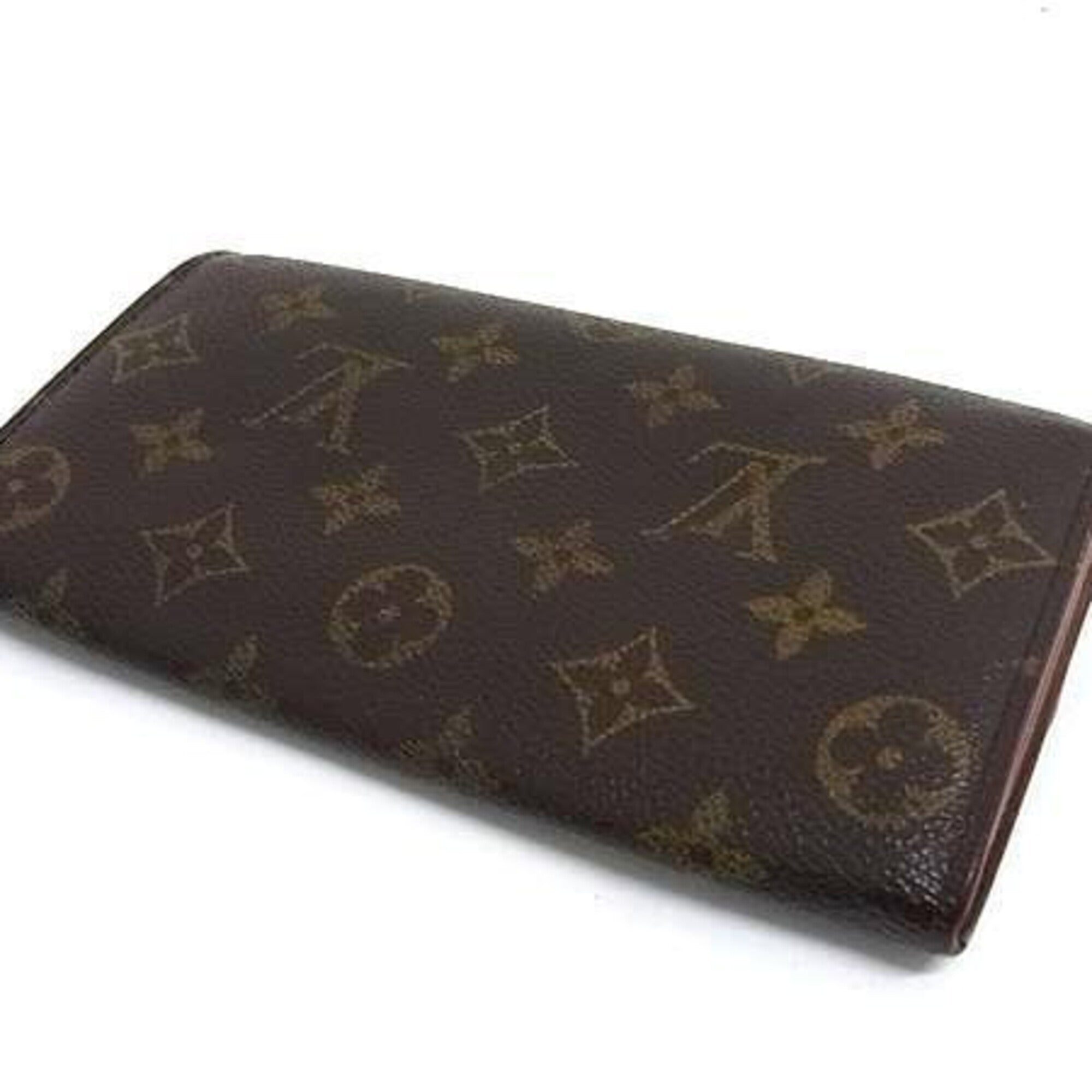 Louis Vuitton Brown Monogram Long Wallet (Bi-Fold) (Pre-Owned)