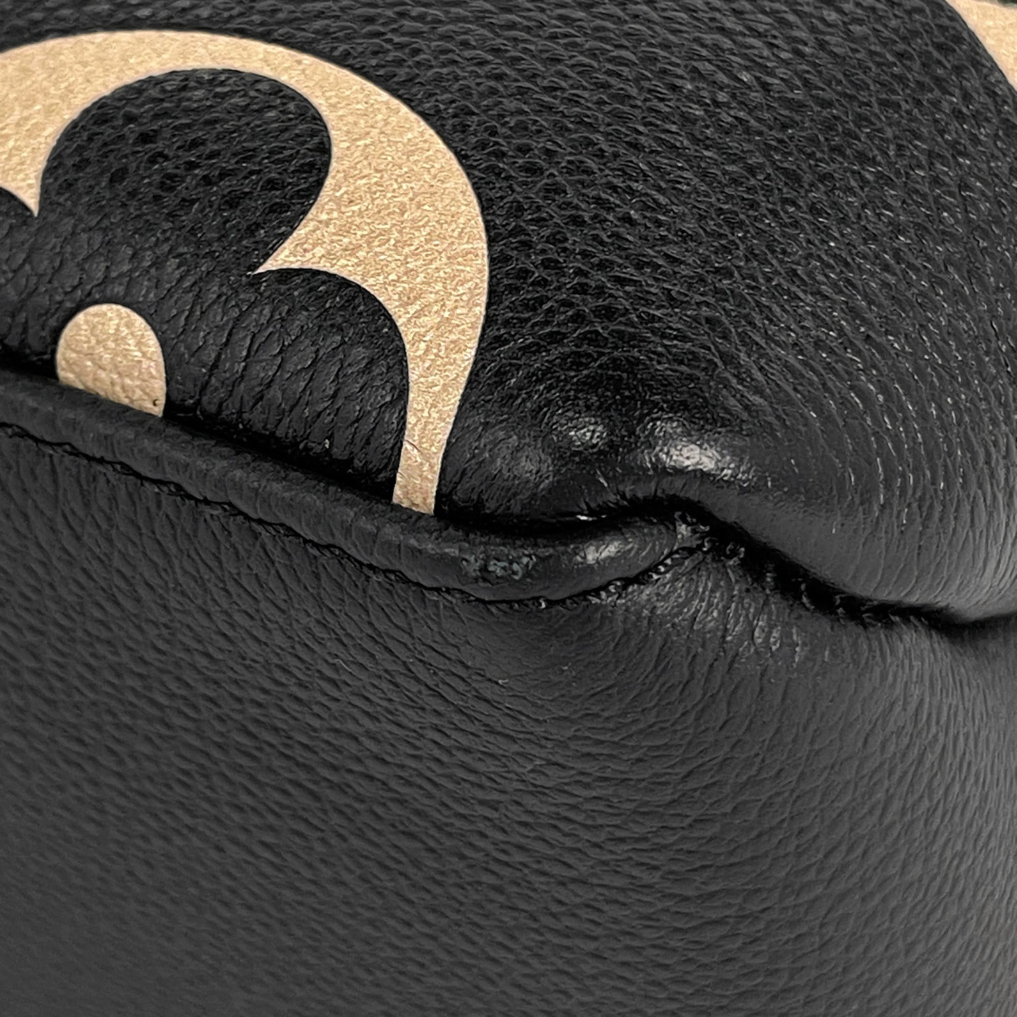 Louis Vuitton Monogram Empreinte Beige Black Noir Monogram Empreinte Handbag (Pre-Owned)