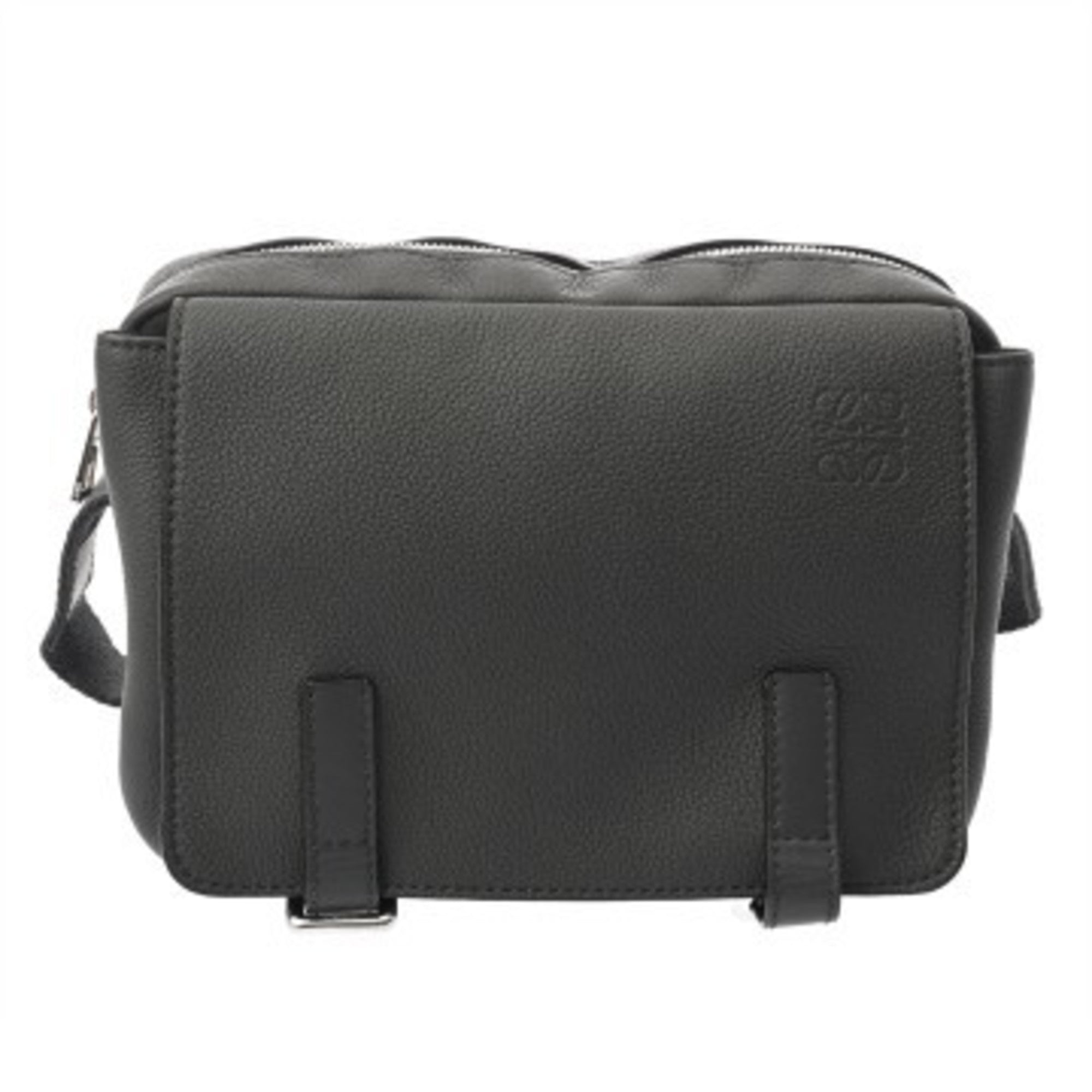 Loewe Gray Leather Shoulder Bag (Pre-Owned)