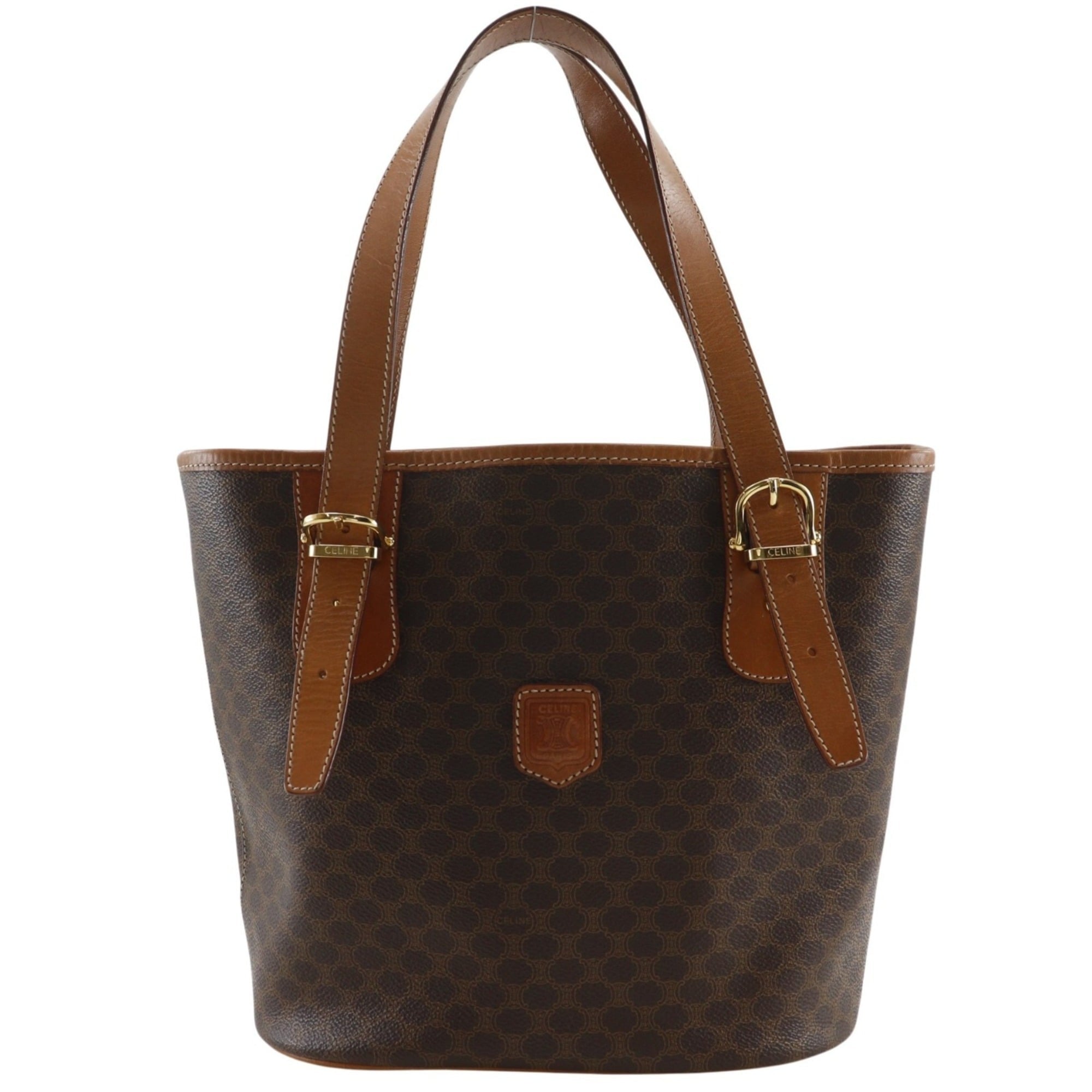 Celine Brown Pvc Tote Bag (Pre-Owned)