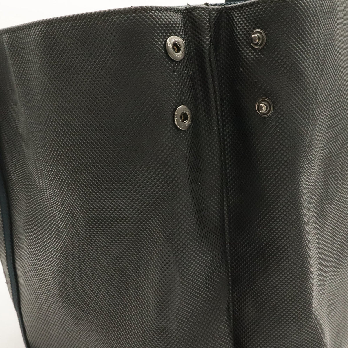 Bottega Veneta Black Coated Canvas Tote Bag (Pre-Owned)