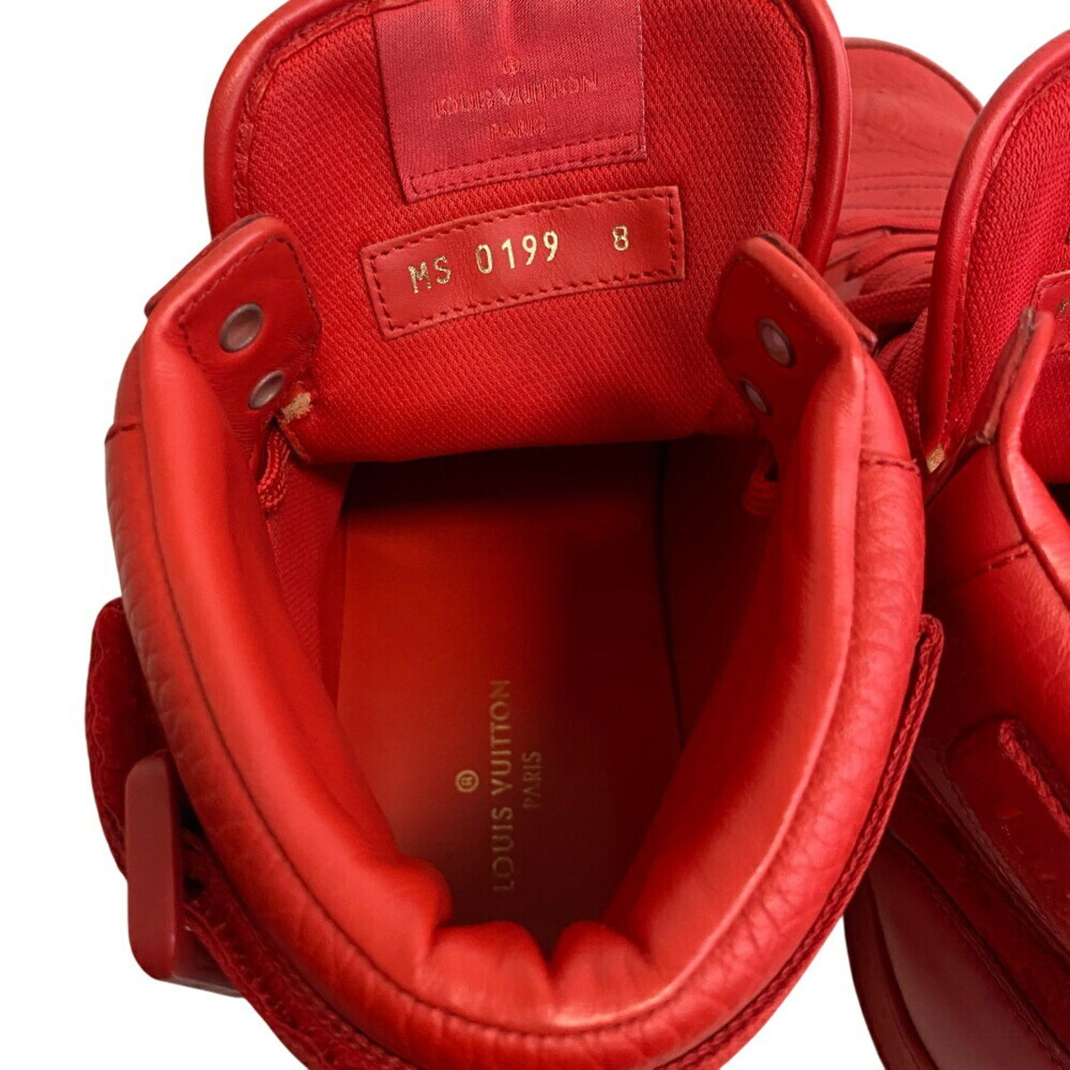 Louis Vuitton Red Color Sneakers (Pre-Owned)