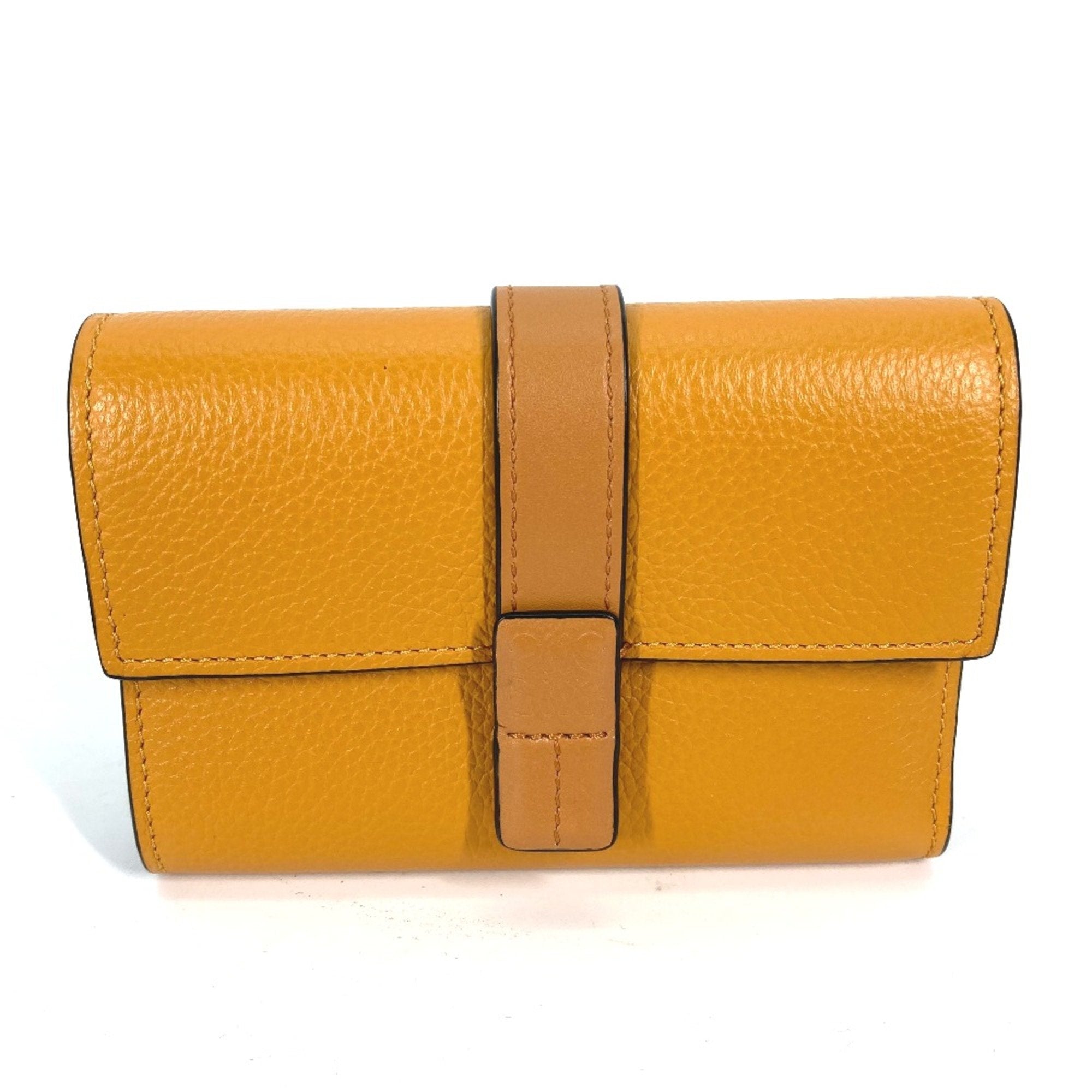 Loewe Yellow Leather Wallet (Tri-Fold) (Pre-Owned)