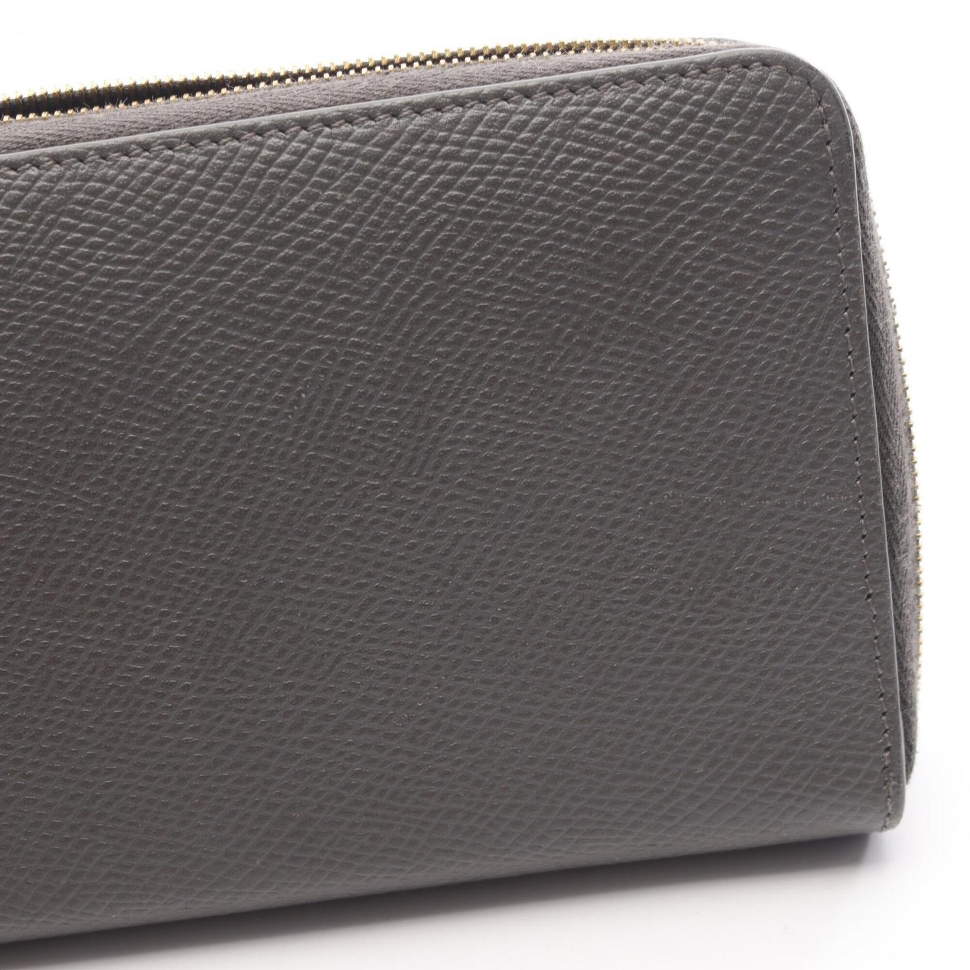 Celine Gray Leather Long Wallet (Bi-Fold) (Pre-Owned)