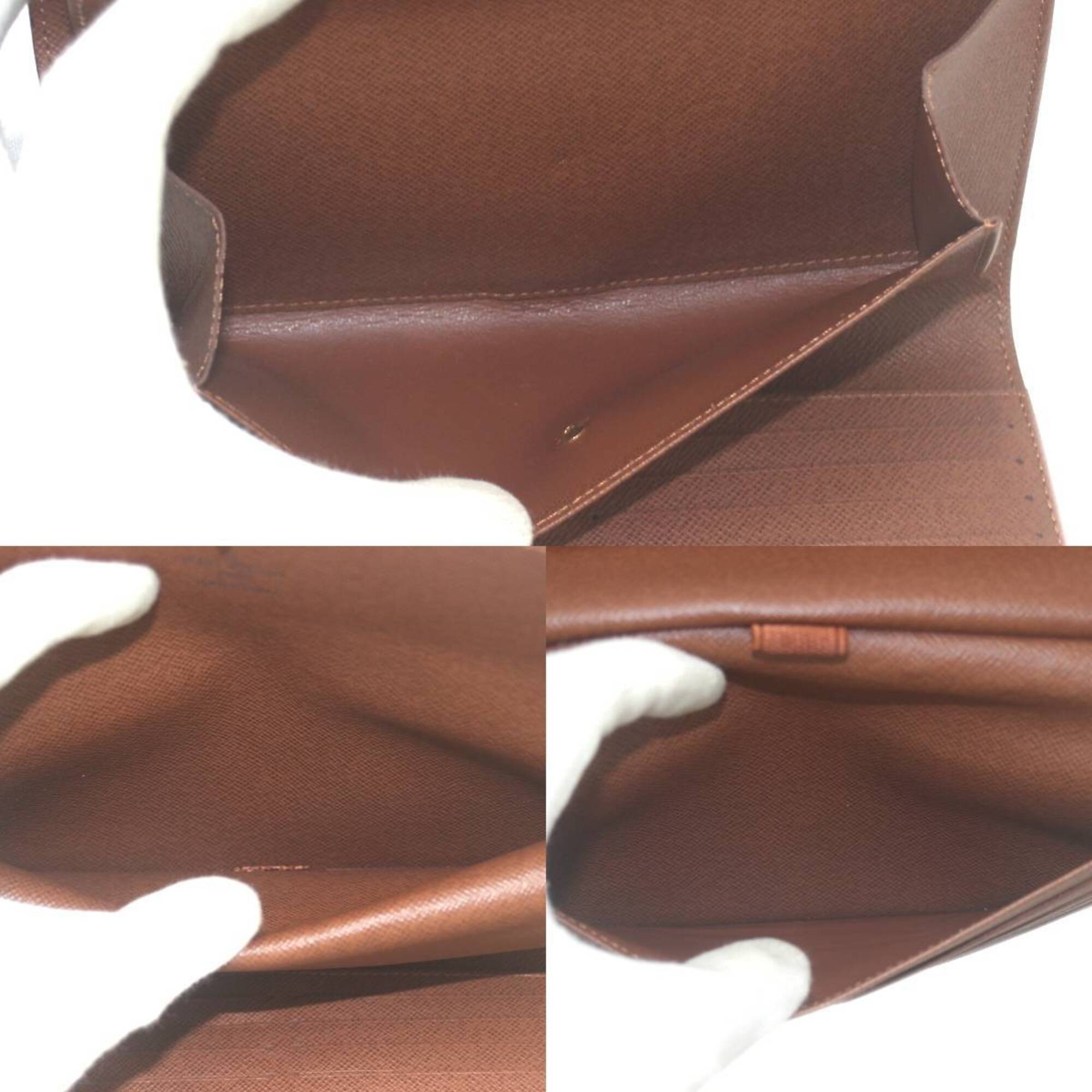 Louis Vuitton Monogram Brown Monogram Long Wallet (Tri-Fold) (Pre-Owned)