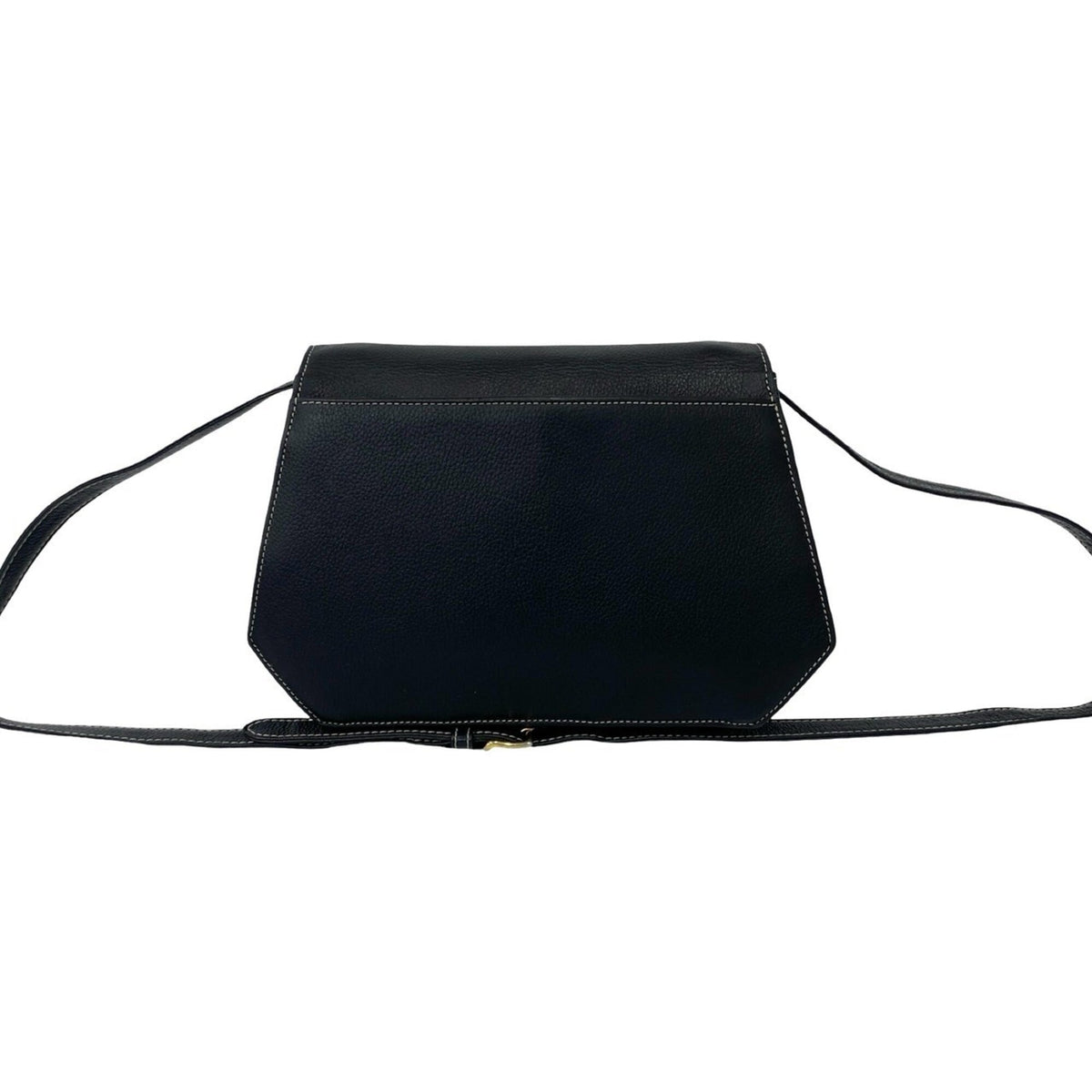 Yves Saint Laurent Black Leather Pochette Shoulder Bag (Pre-Owned)