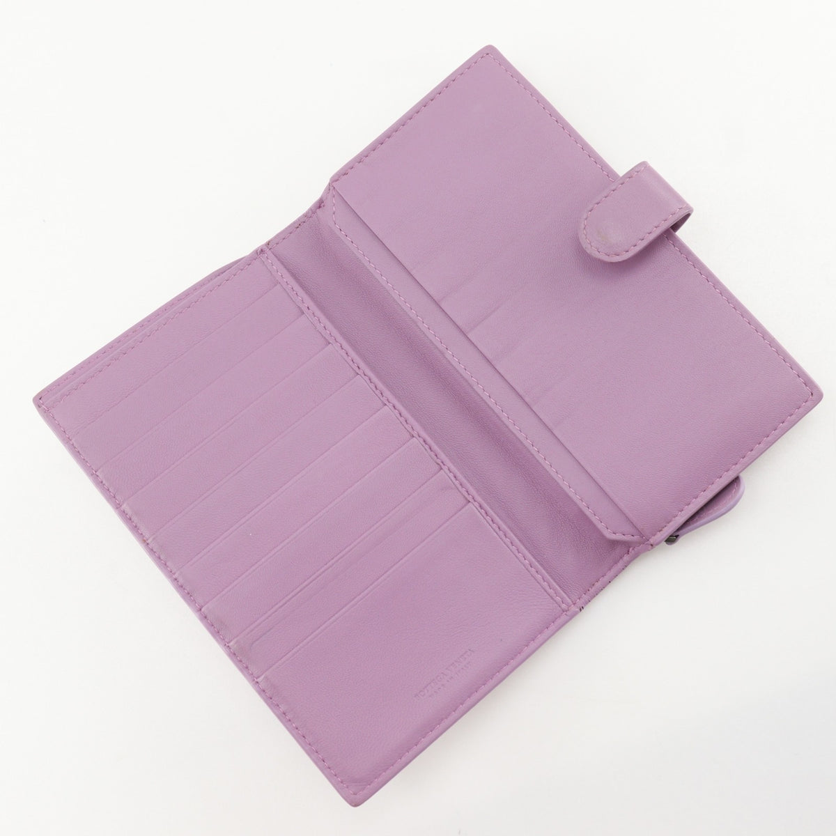 Bottega Veneta Pink Leather Long Wallet (Bi-Fold) (Pre-Owned)