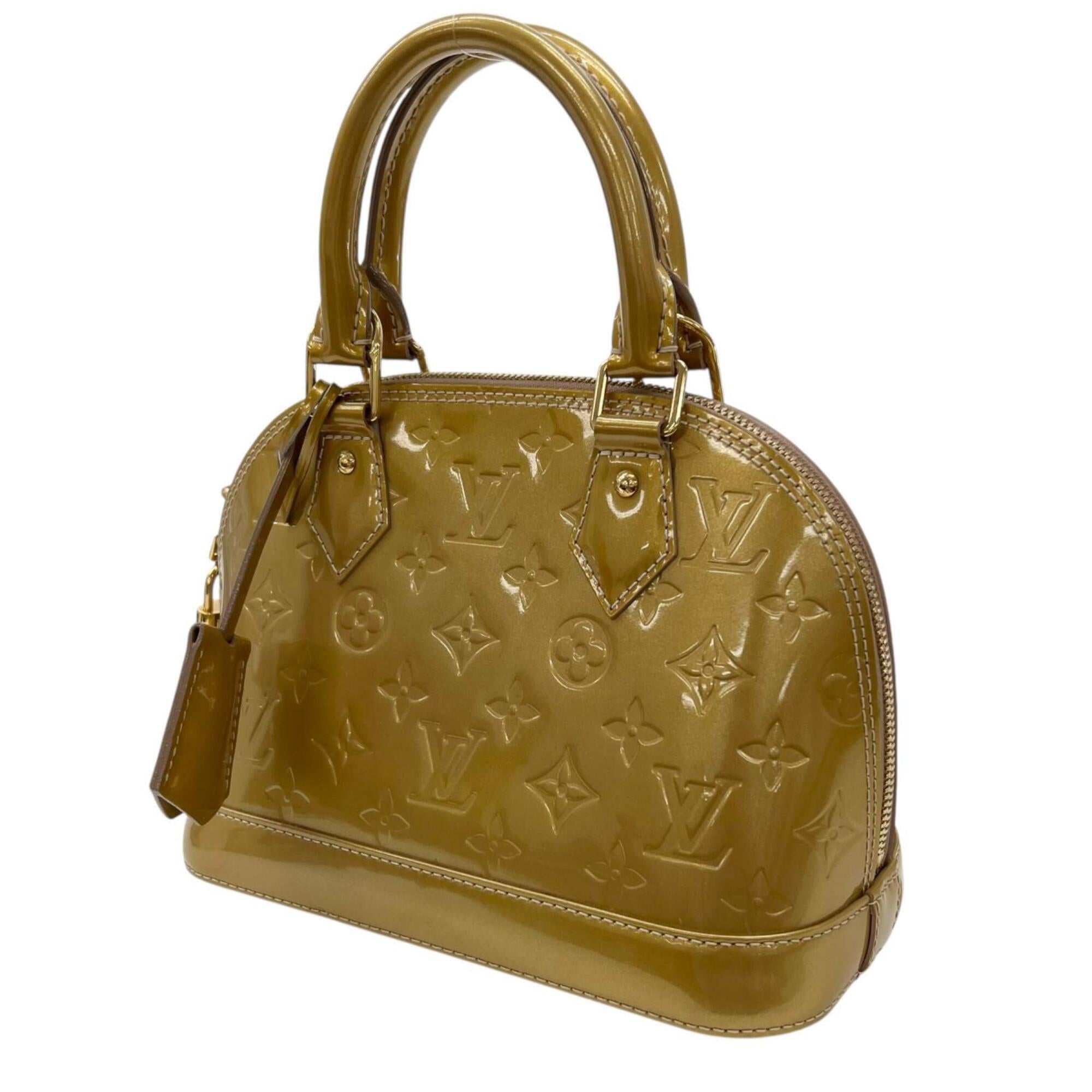Louis Vuitton Beige Poodle Monogram Vernis Handbag (Pre-Owned)