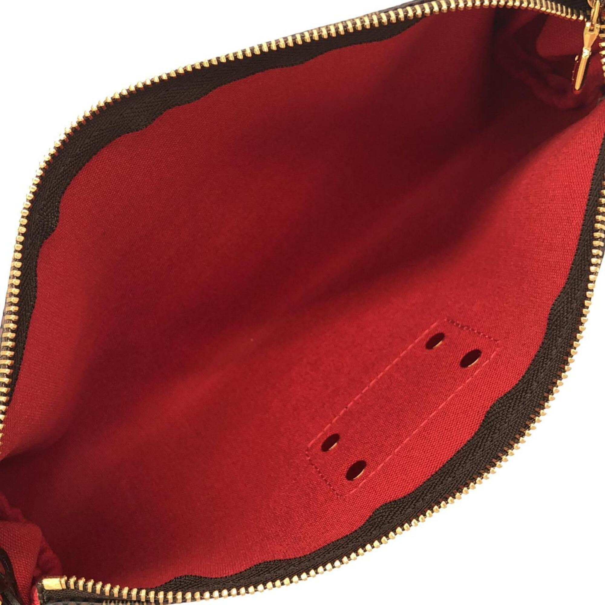 Louis Vuitton Brown Coated Canvas Shoulder Bag (Pre-Owned)