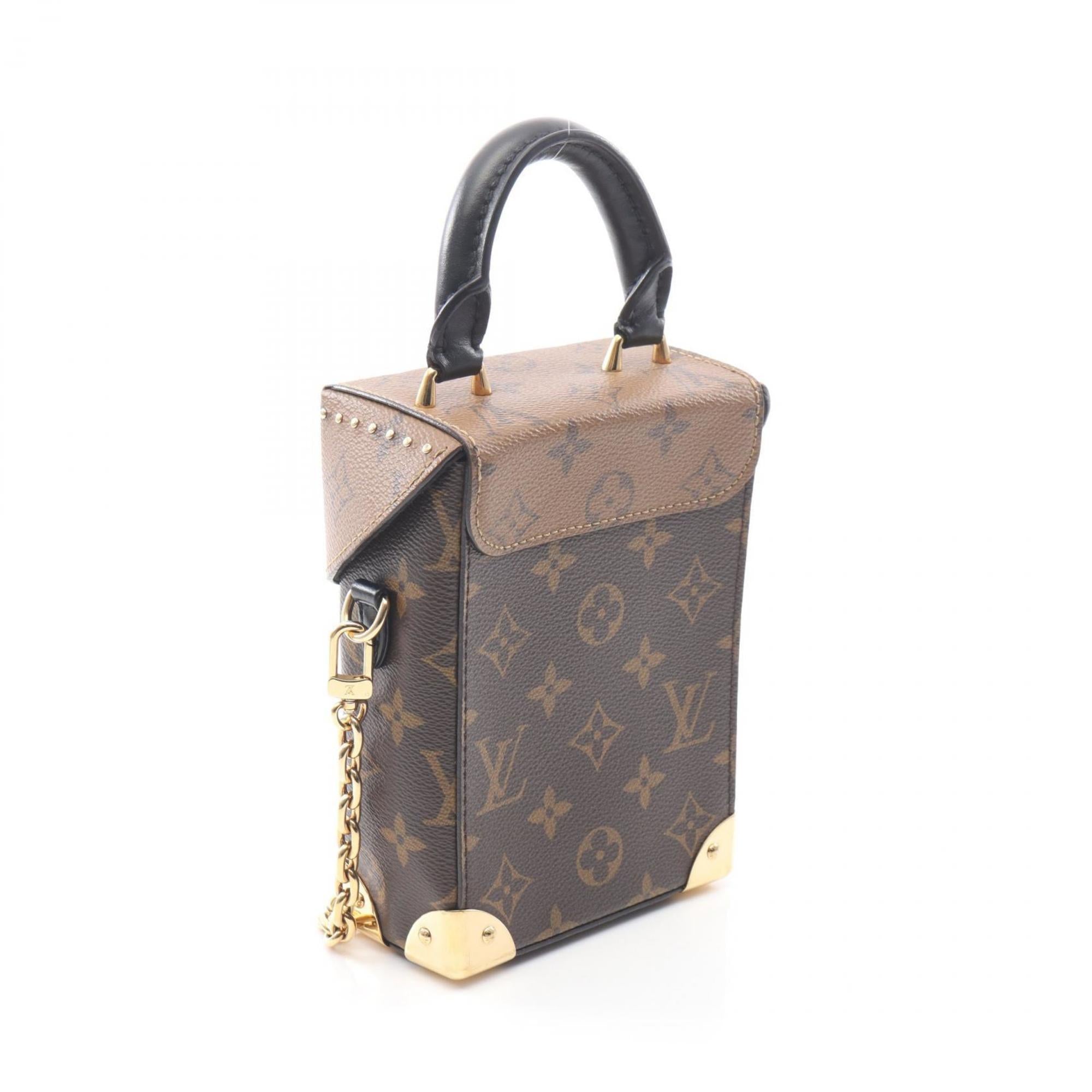 Louis Vuitton Brown Monogram Reverse Coated Canvas Leather Handbag (Pre-Owned)