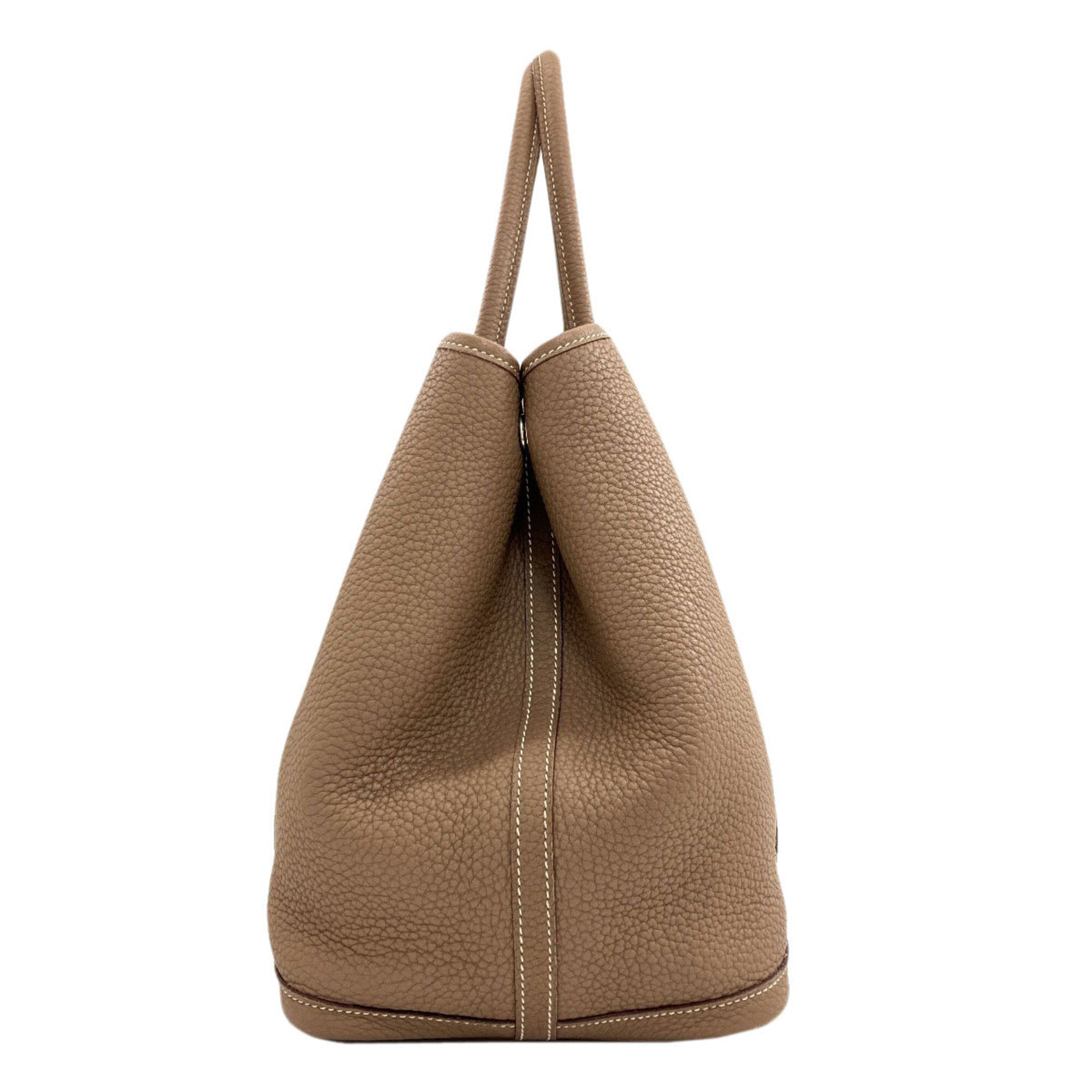 Hermes Garden Etoupe Gray Negonda Leather Tote Bag (Pre-Owned)