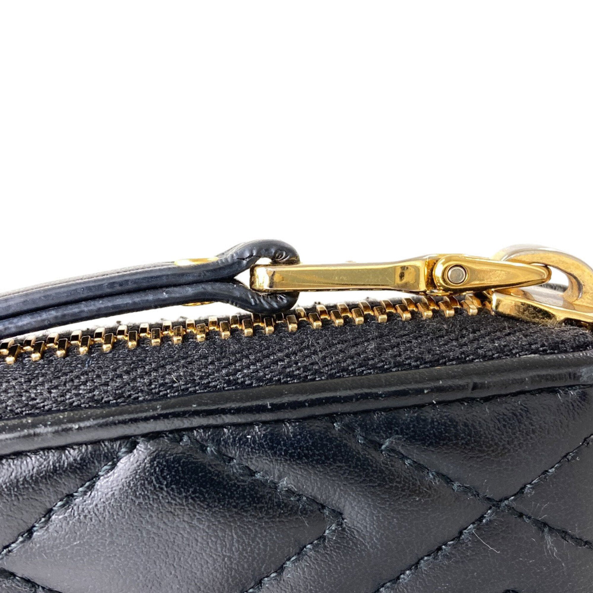 Miu Miu Black Leather Long Wallet (Bi-Fold) (Pre-Owned)