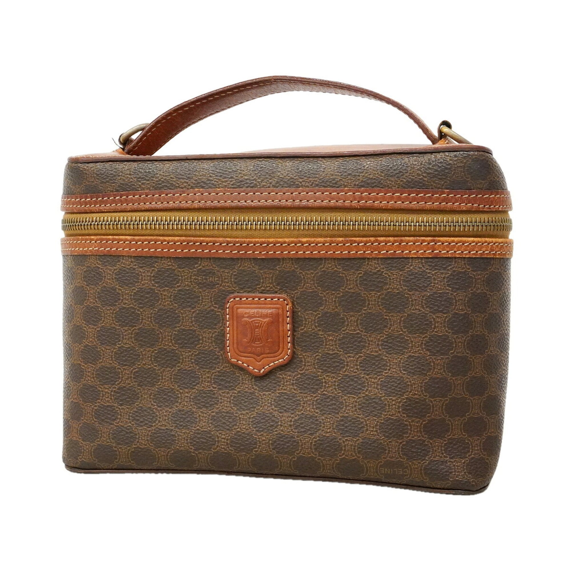 Celine Brown Pvc Vanity Bag (Pre-Owned)