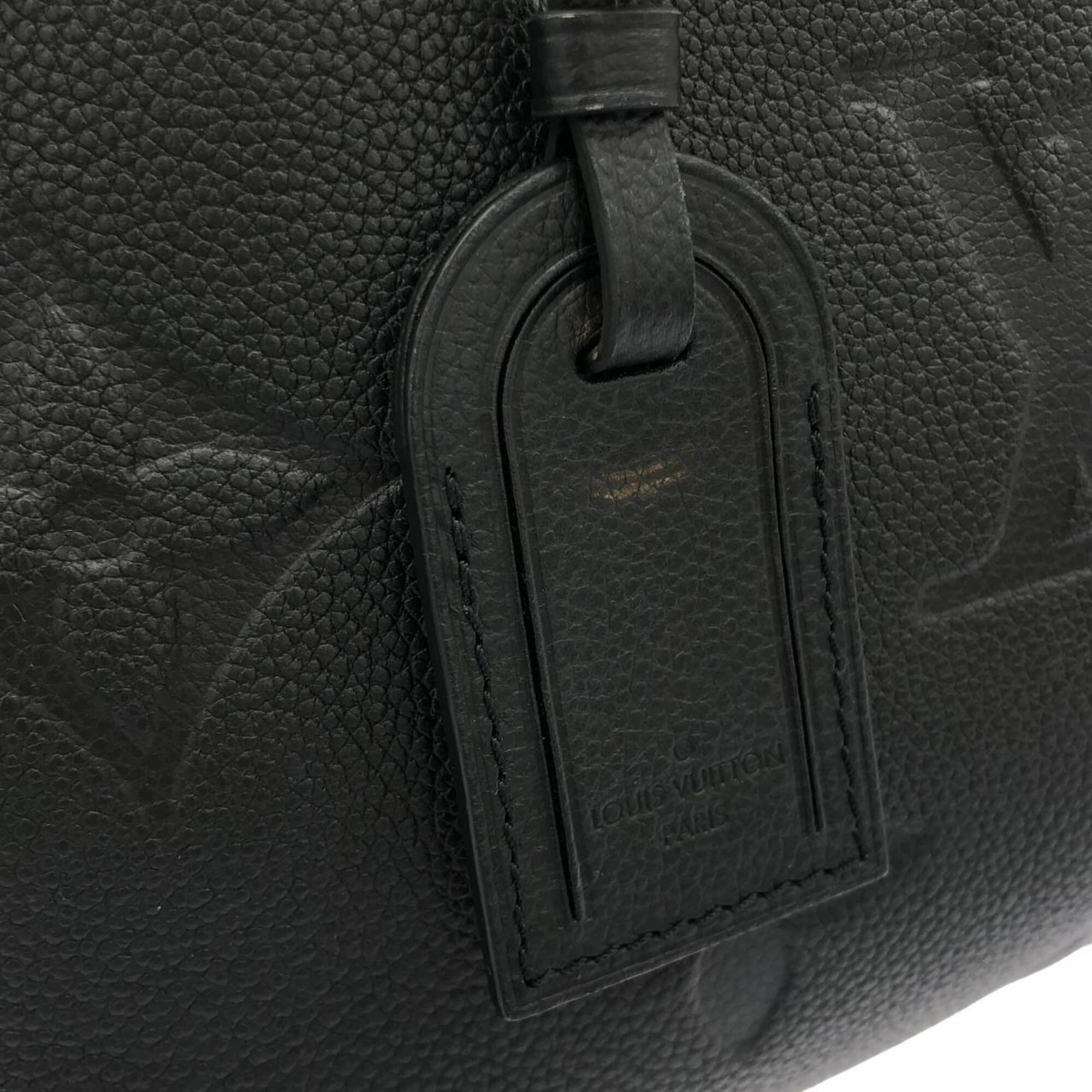 Louis Vuitton Black Leather Handbag (Pre-Owned)
