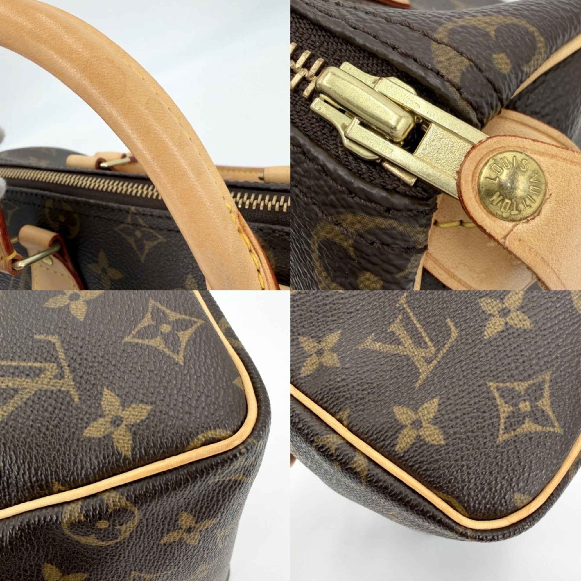 Louis Vuitton Brown Monogram Boston Bag Handbag (Pre-Owned)