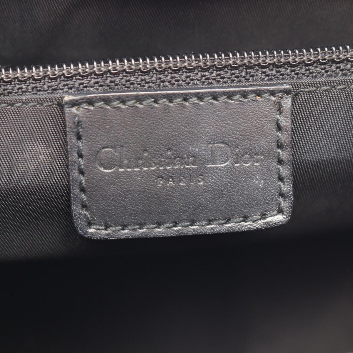 Christian Dior Black Canvas Leather Handbag (Pre-Owned)