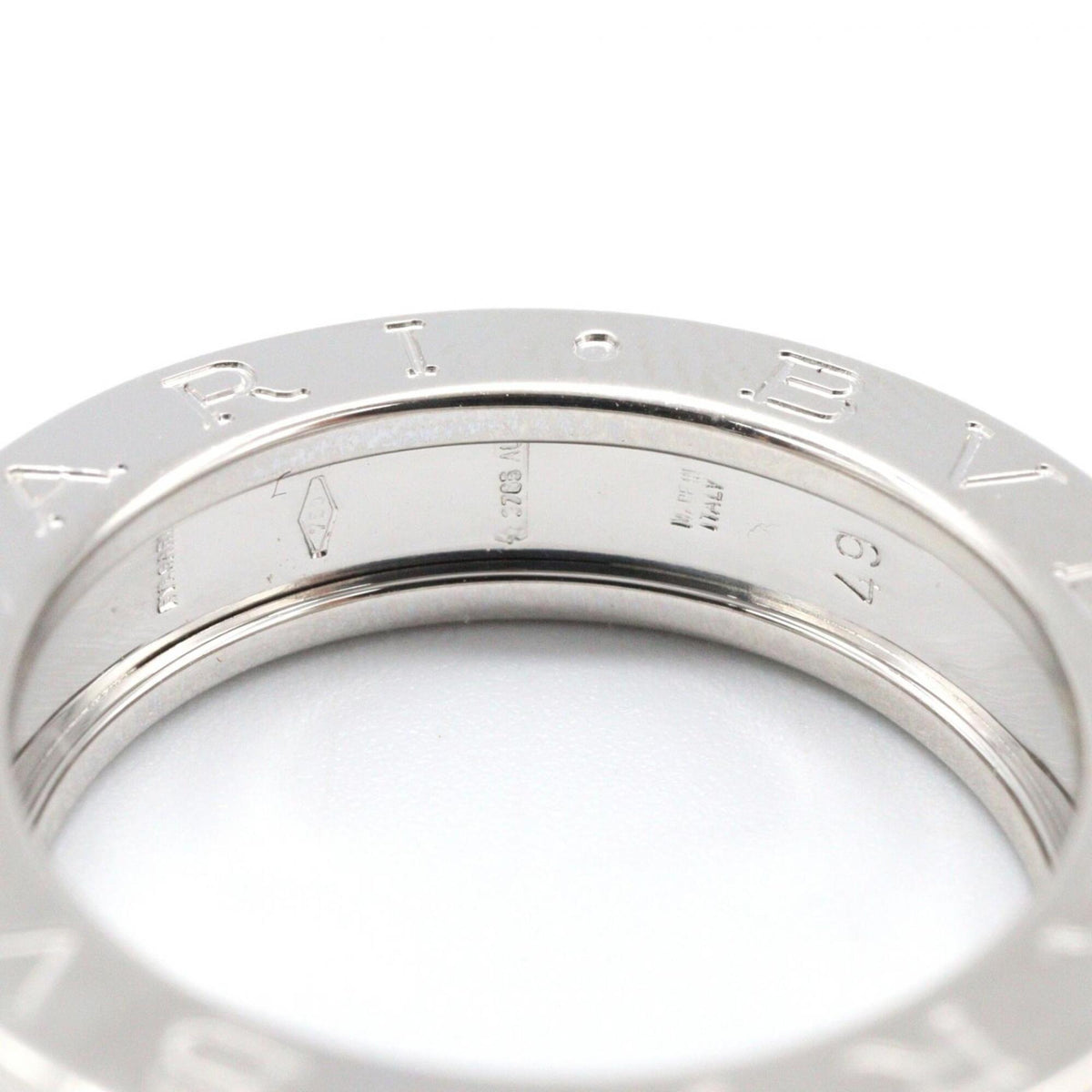 Bvlgari Silver White Gold (18K) Band Ring (Pre-Owned)