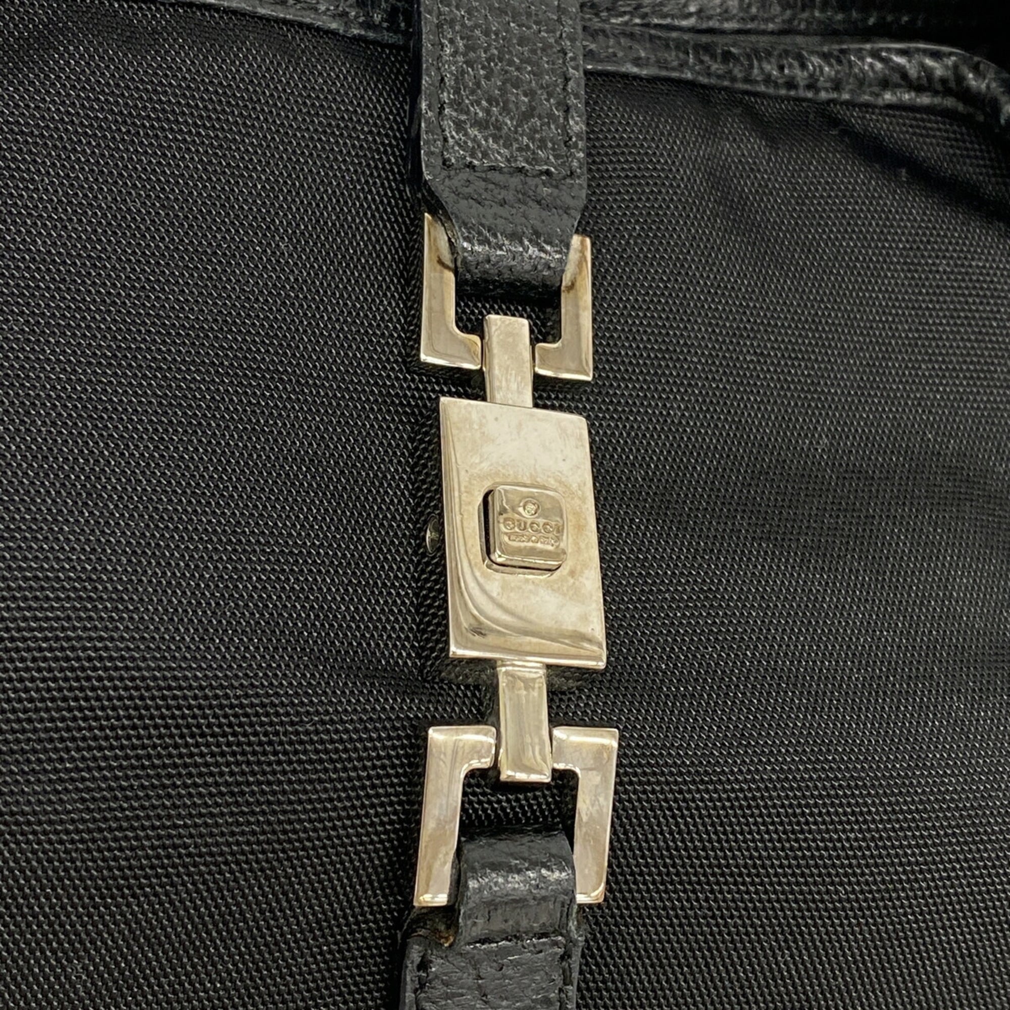 Gucci Black Nylon Canvas Handbag (Pre-Owned)