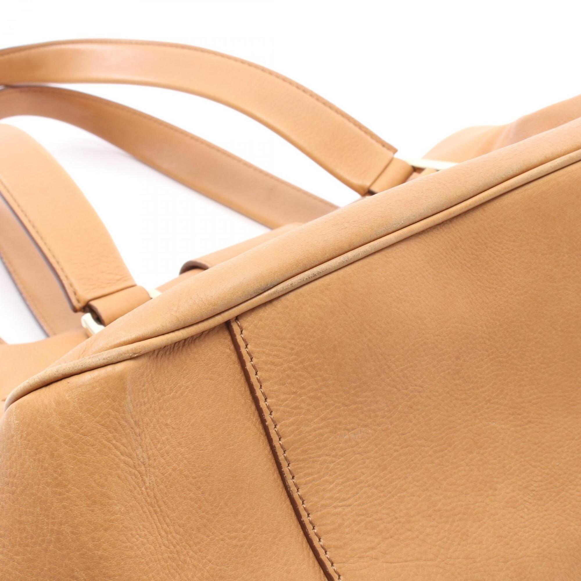 Celine Brown Leather Handbag Shoulder Bag (Pre-Owned)