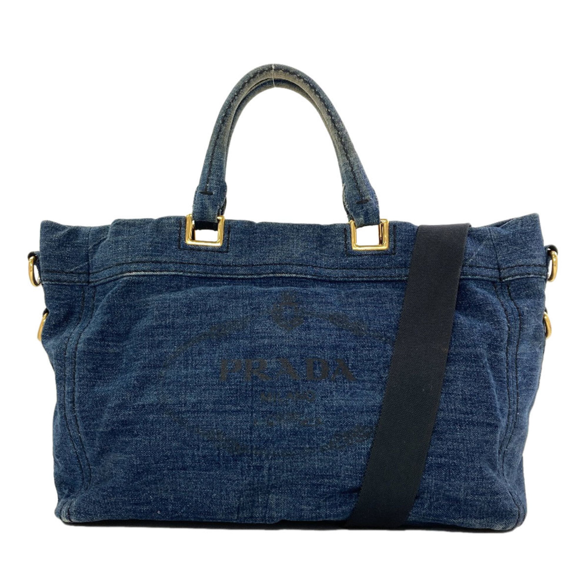 Prada Blue Denim Tote Bag (Pre-Owned)