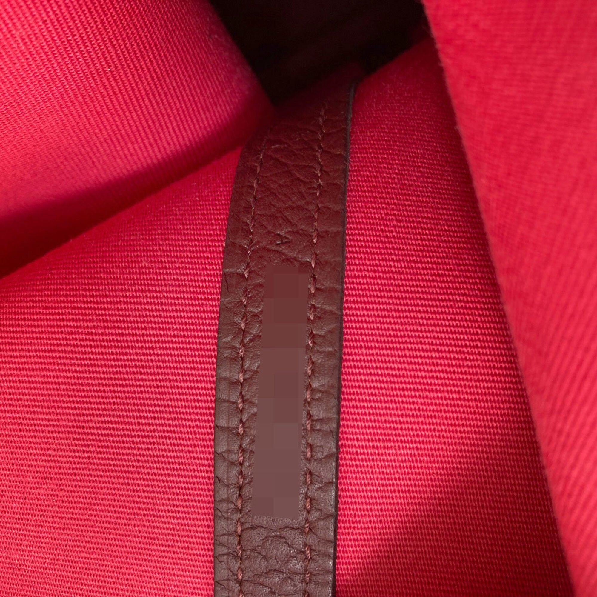 Hermes Pink Toile Officier Handbag (Pre-Owned)