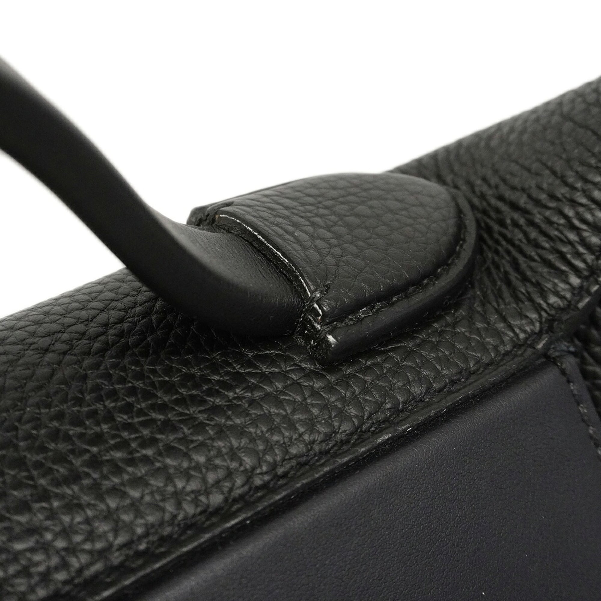 Hermes Black Togo Leather Swift Leather Handbag (Pre-Owned)
