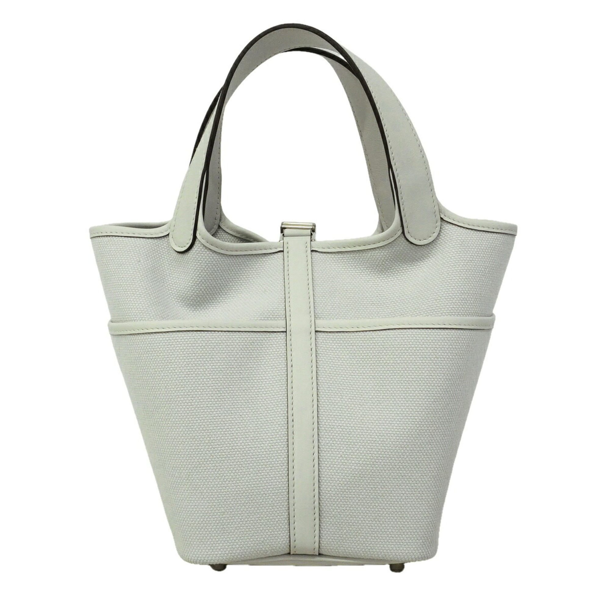 Hermes Gray Swift Leather Handbag (Pre-Owned)