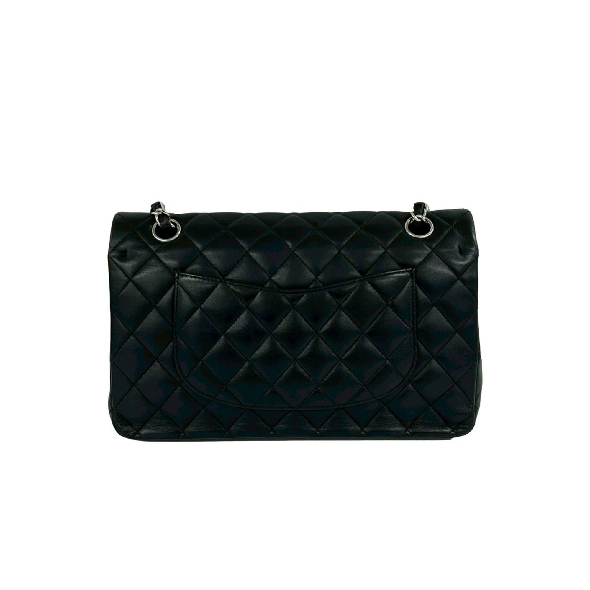Chanel Black Leather Pochette Shoulder Bag (Pre-Owned)