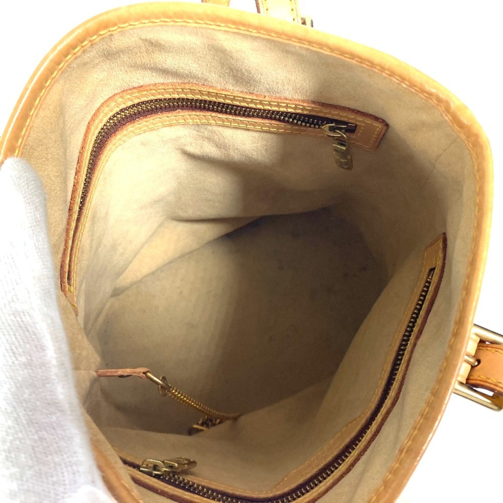 Louis Vuitton Beige Nomade Leather Shoulder Bag Tote Bag (Pre-Owned)