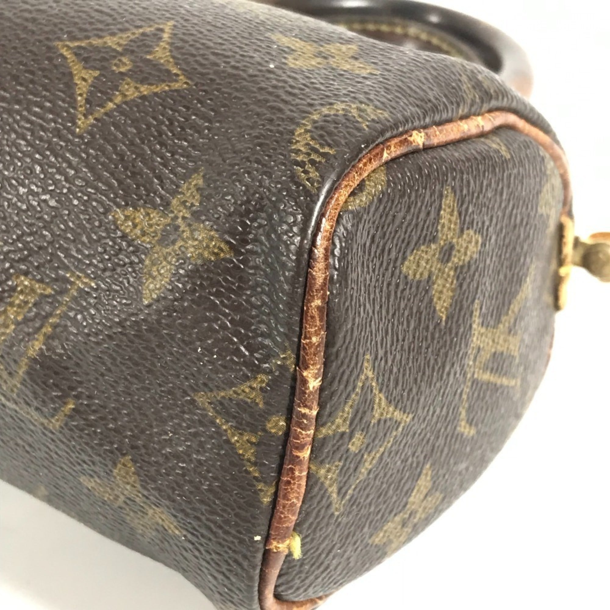 Louis Vuitton Brown Canvas Monogram Boston Bag Handbag (Pre-Owned)