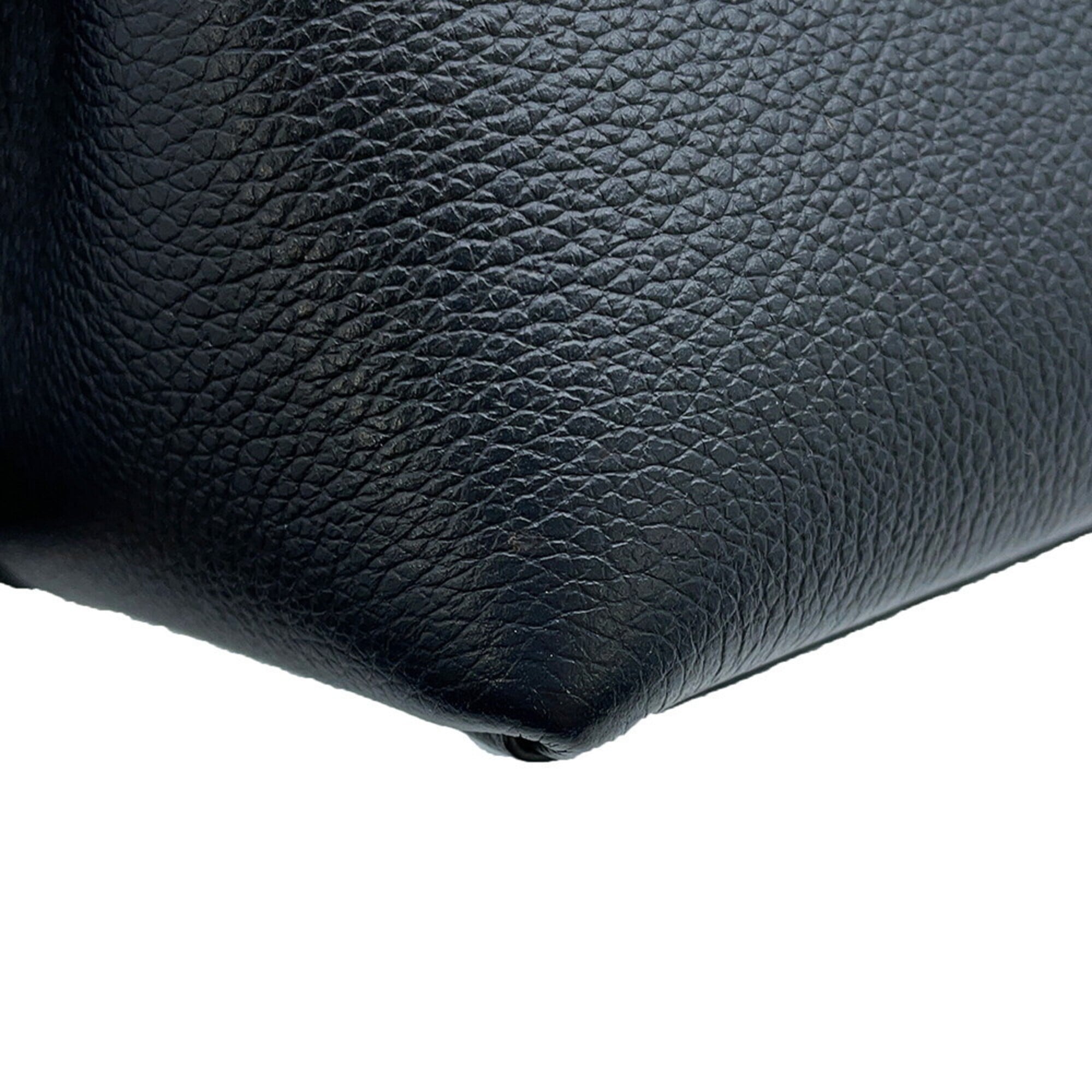 Louis Vuitton Black Noir Leather Handbag Shoulder Bag (Pre-Owned)