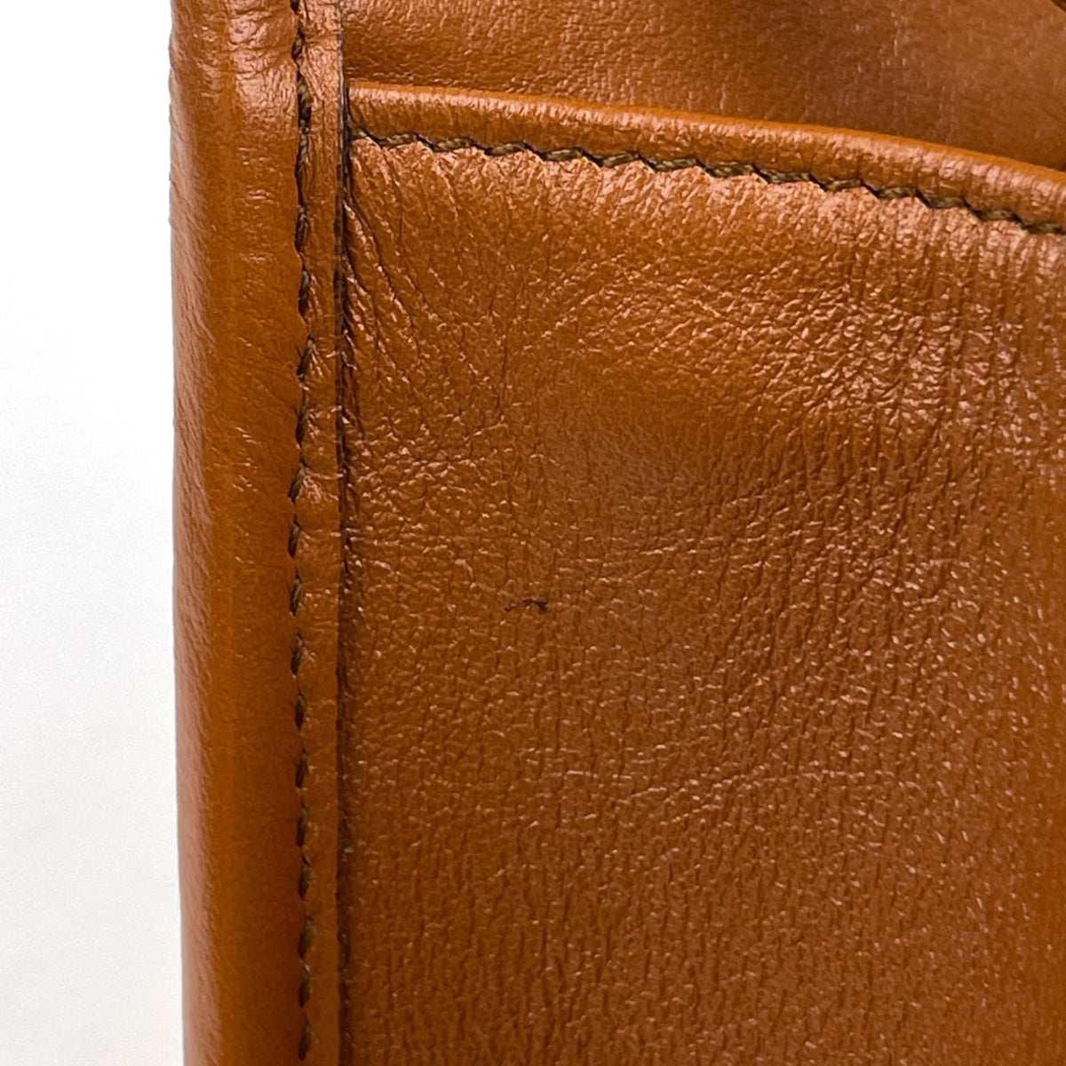 Gucci Beige Brown Canvas Leather Shoulder Bag (Pre-Owned)
