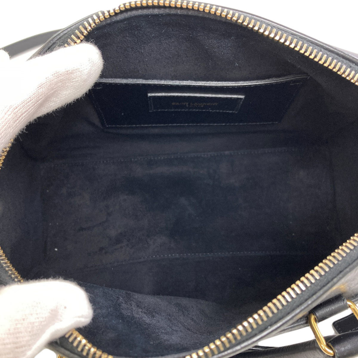 Yves Saint Laurent Black Leather Handbag (Pre-Owned)