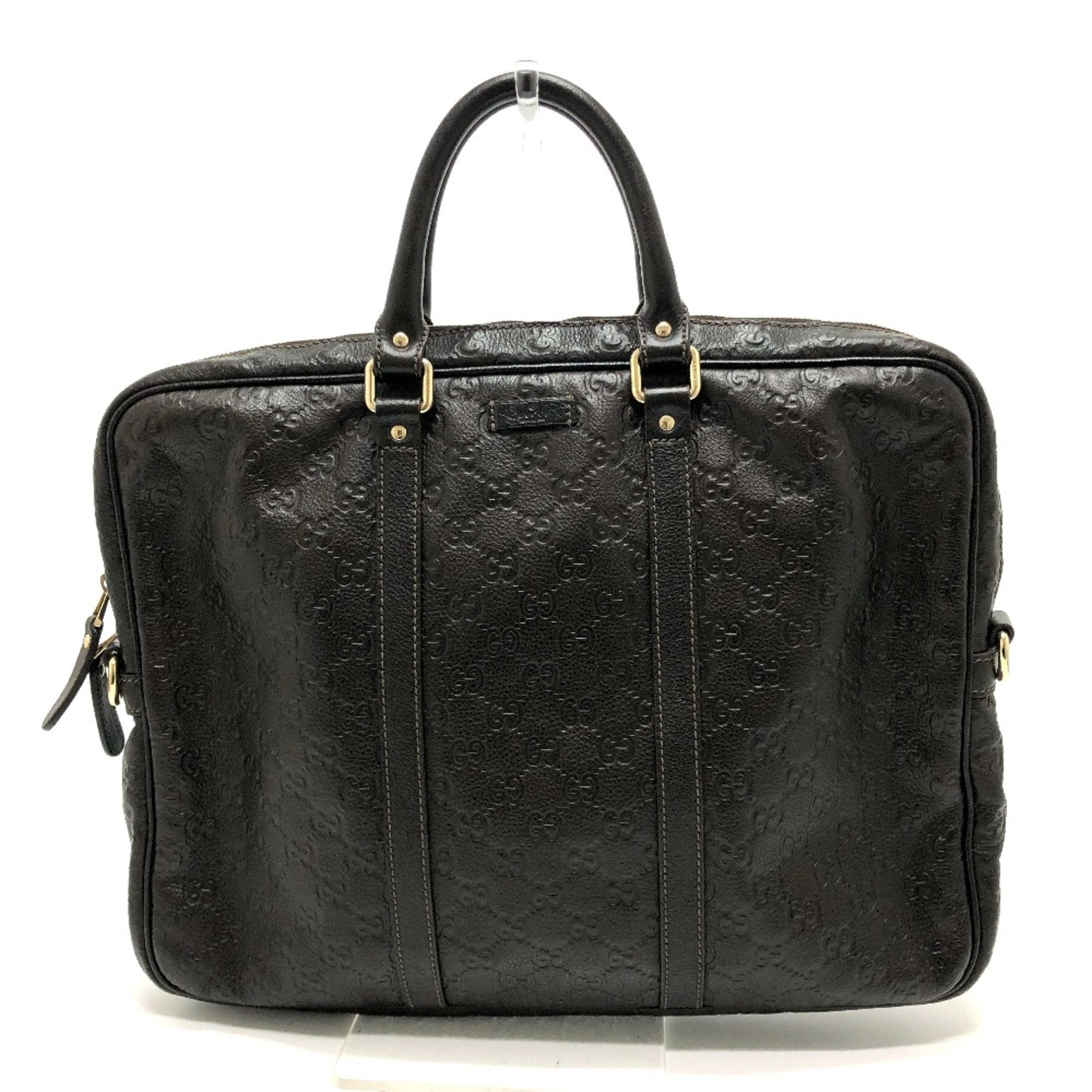 Gucci Brown Leather Briefcase (Pre-Owned)