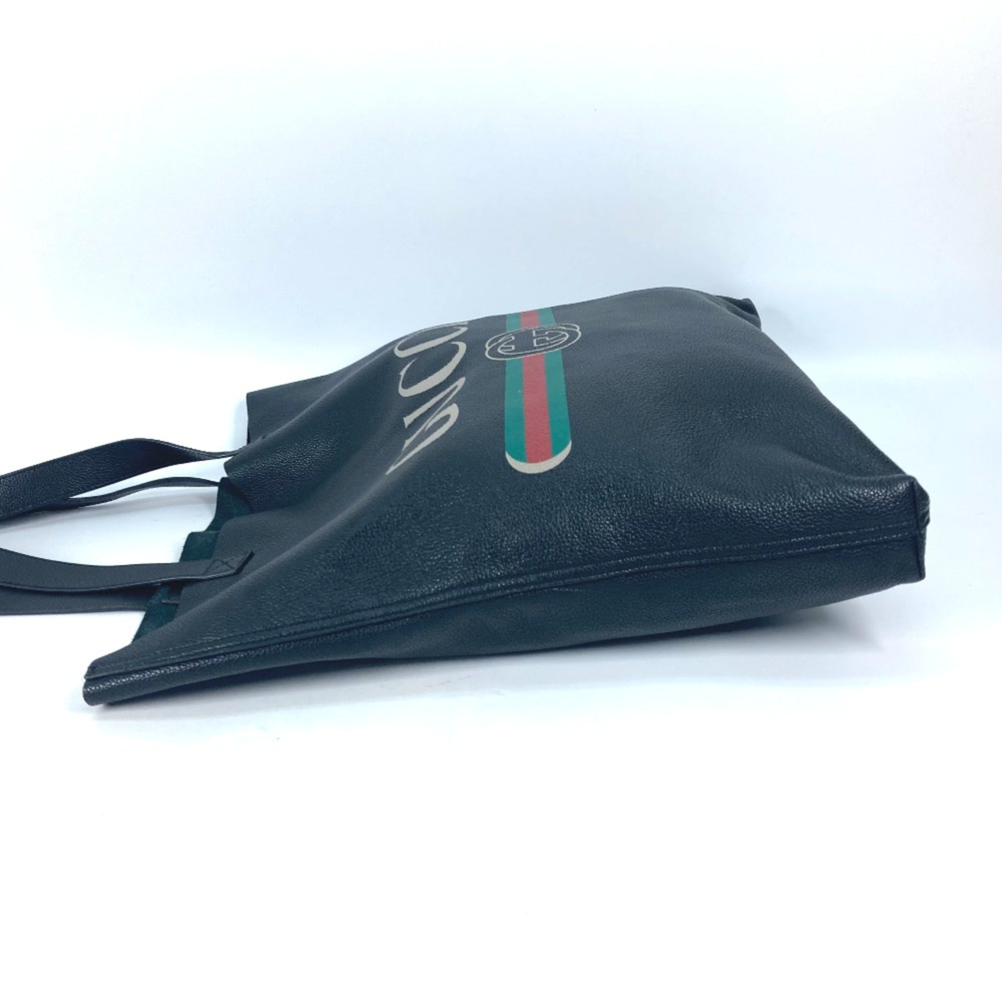 Gucci Black Leather Tote Bag (Pre-Owned)
