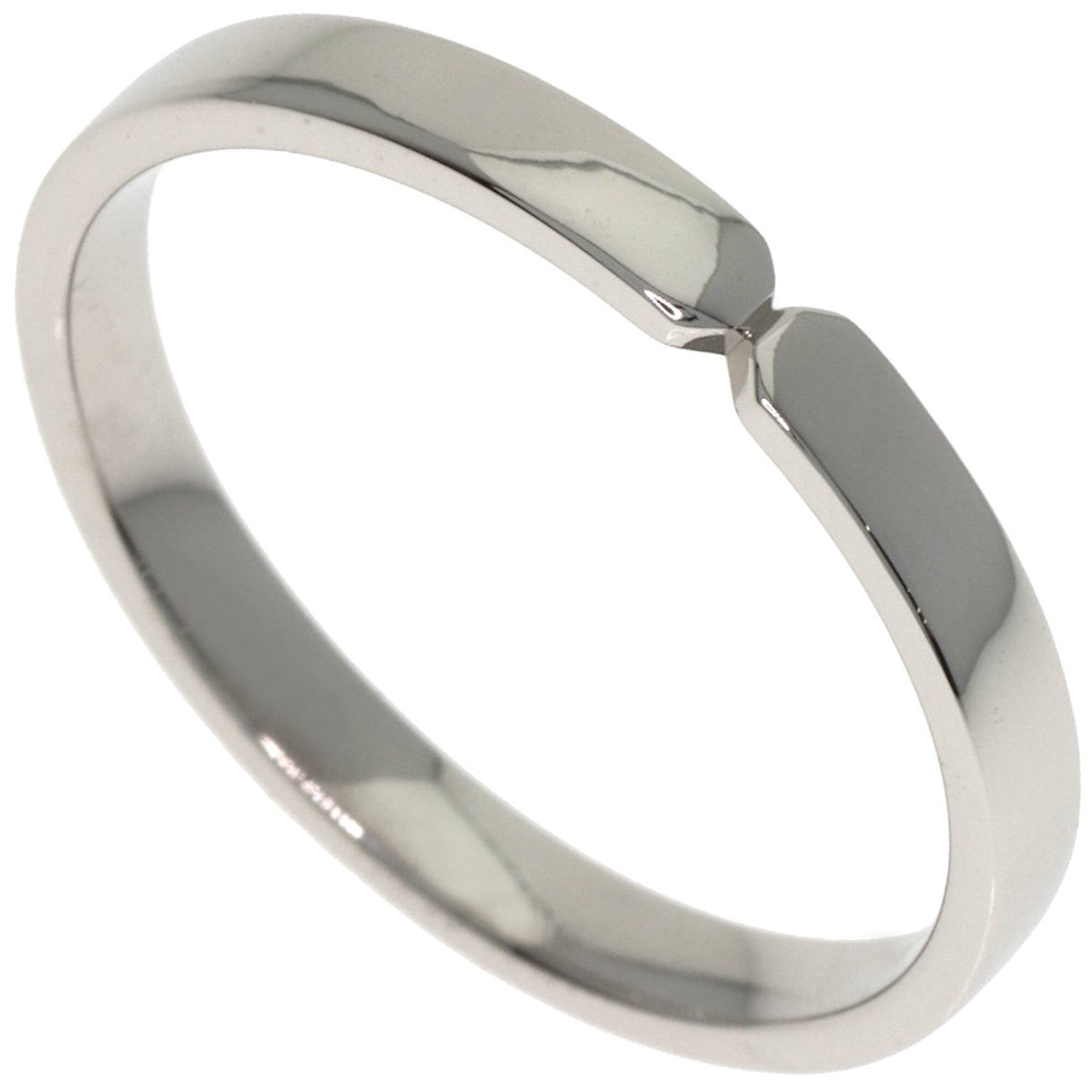 Hermes Platinum 950 Band Ring (Pre-Owned)