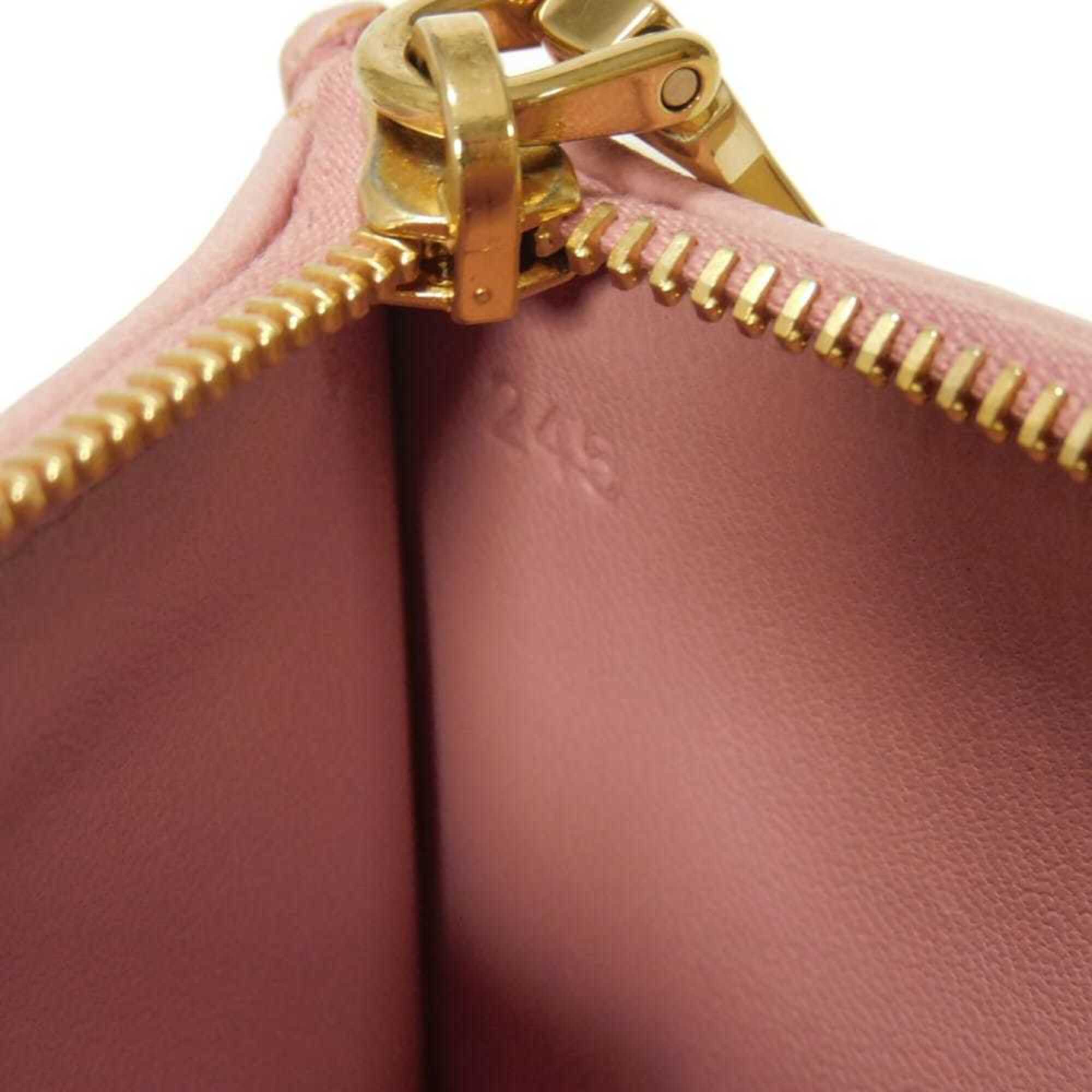 Miu Miu Pink Leather Coin Purse/Coin Case (Pre-Owned)