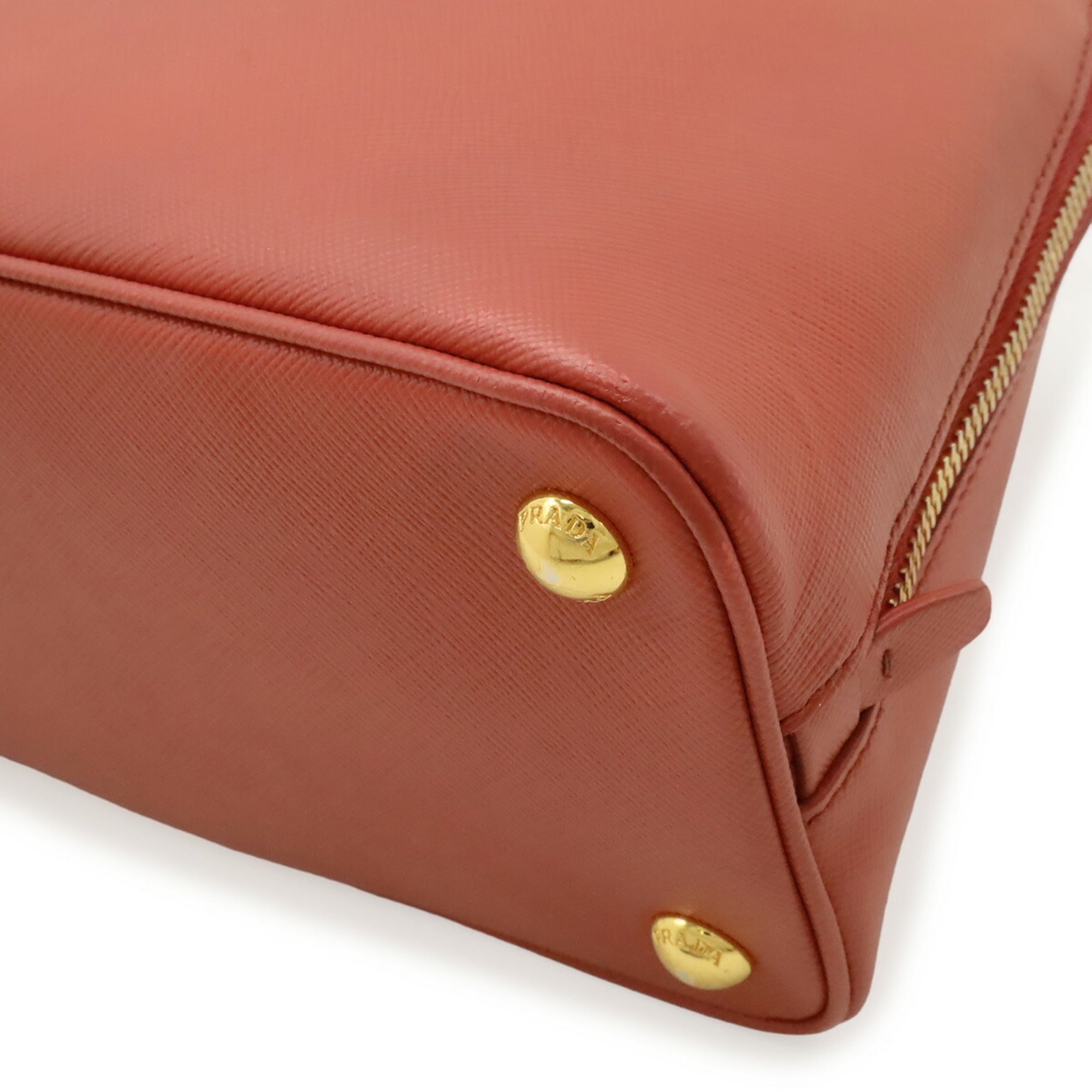 Prada Pink Leather Handbag Shoulder Bag (Pre-Owned)