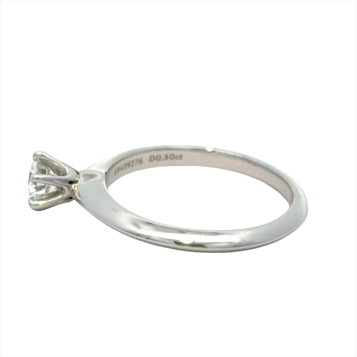 Tiffany Platinum Platinum 950 Band Ring (Pre-Owned)