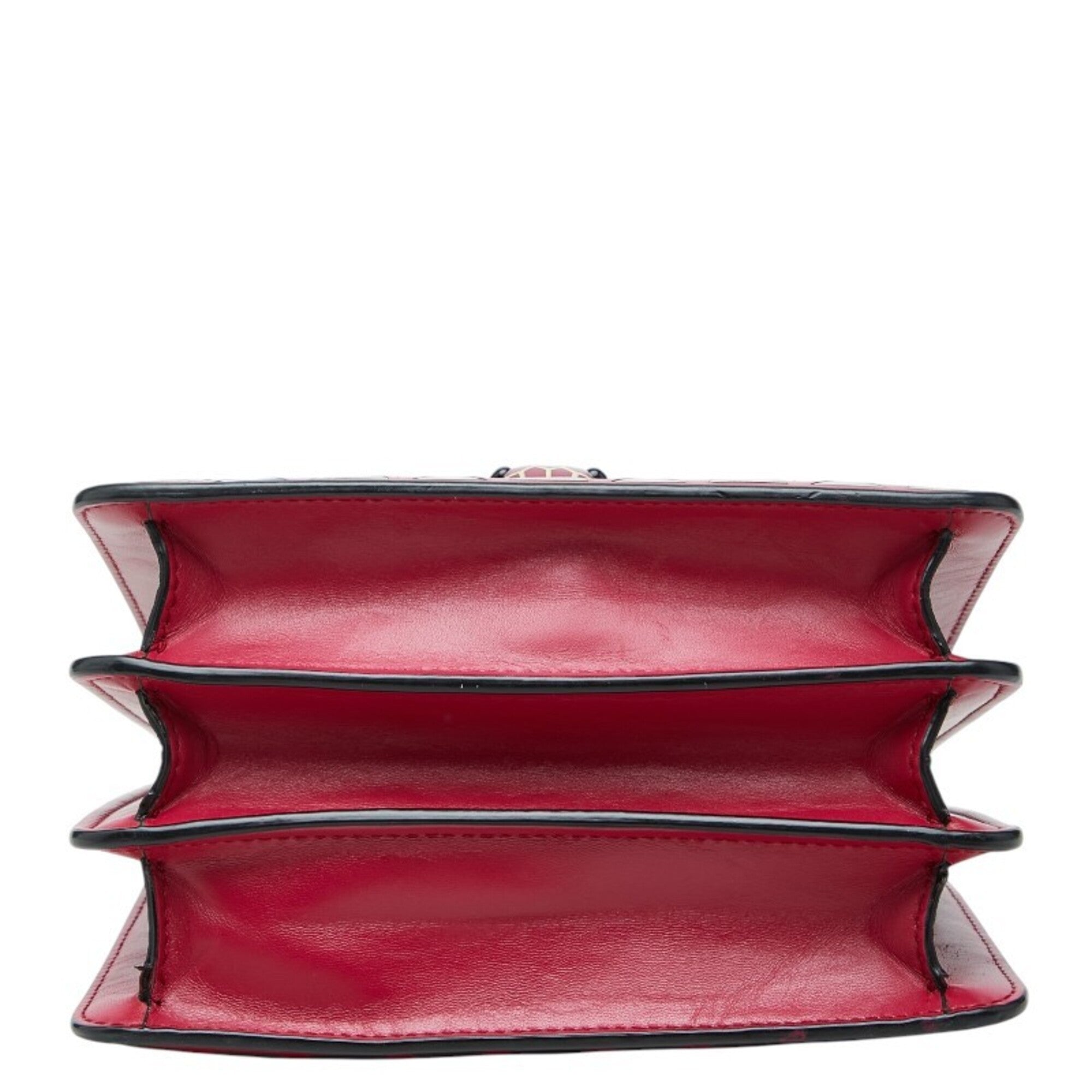 Bvlgari Pink Leather Handbag Shoulder Bag (Pre-Owned)