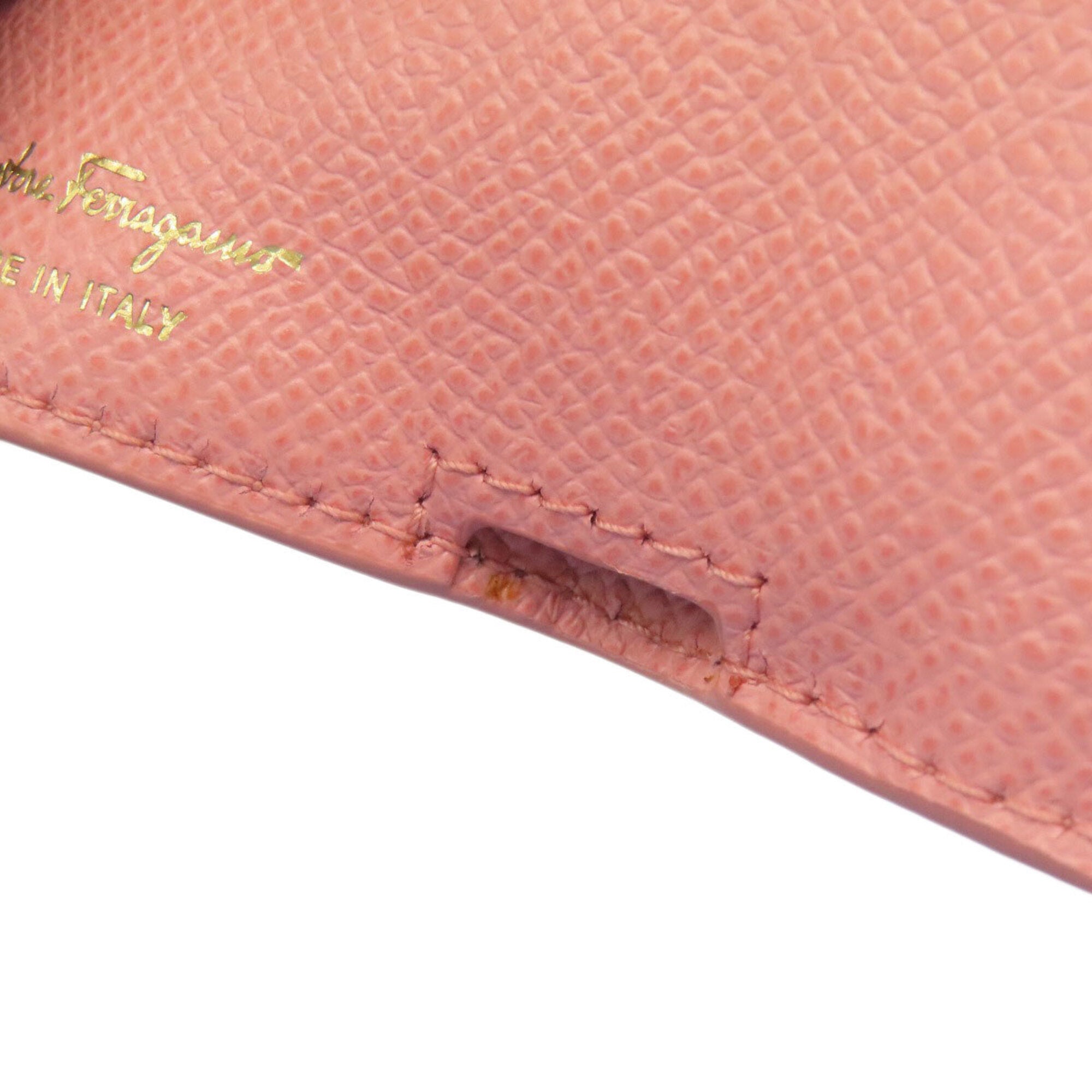 Salvatore Ferragamo Pink Leather Wallet (Bi-Fold) (Pre-Owned)